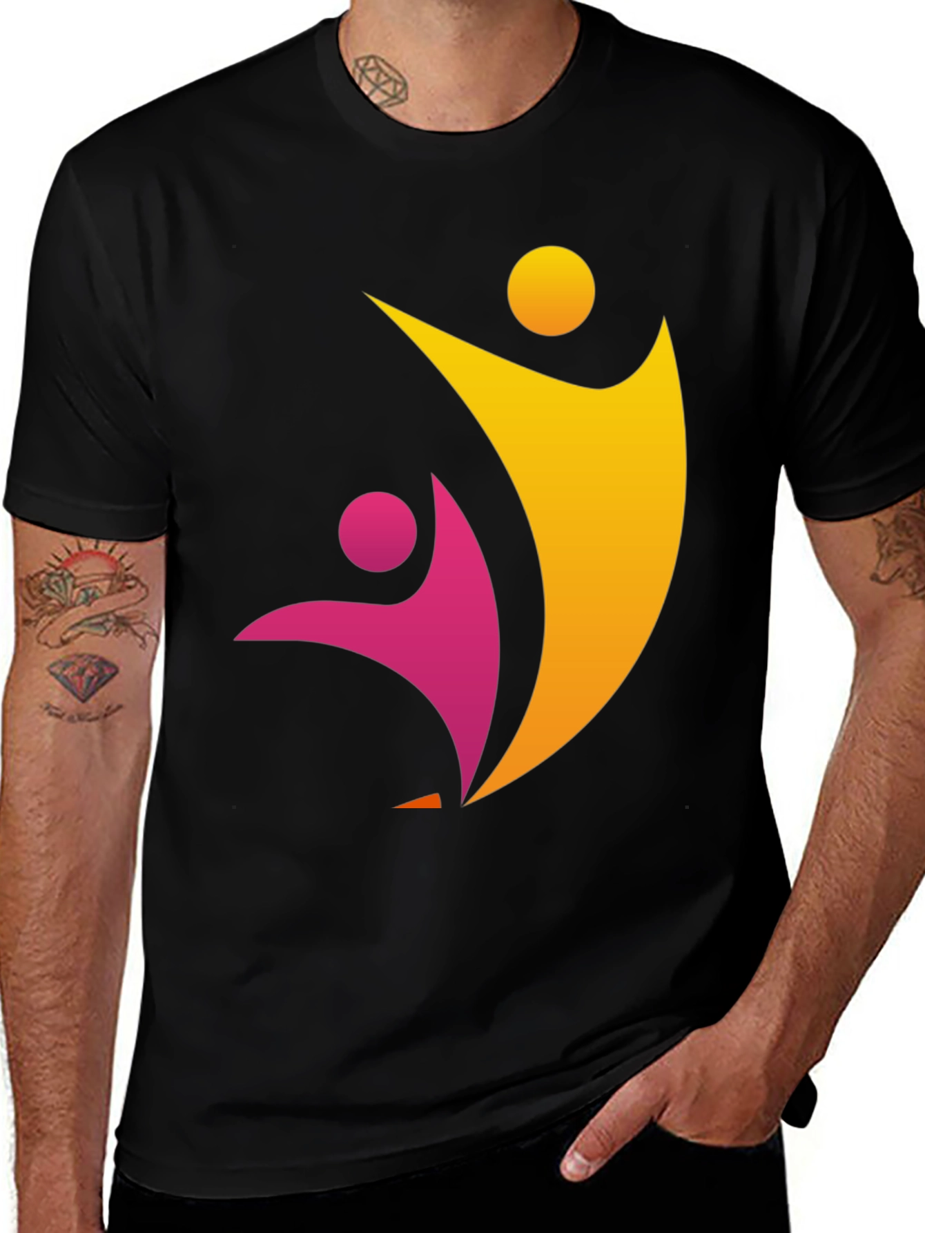 Variant 3 of Unity Graphic Tee - Black