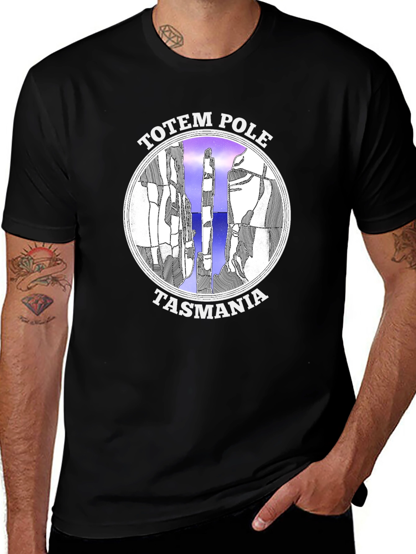 Totem Pole Tasmania Graphic Tee