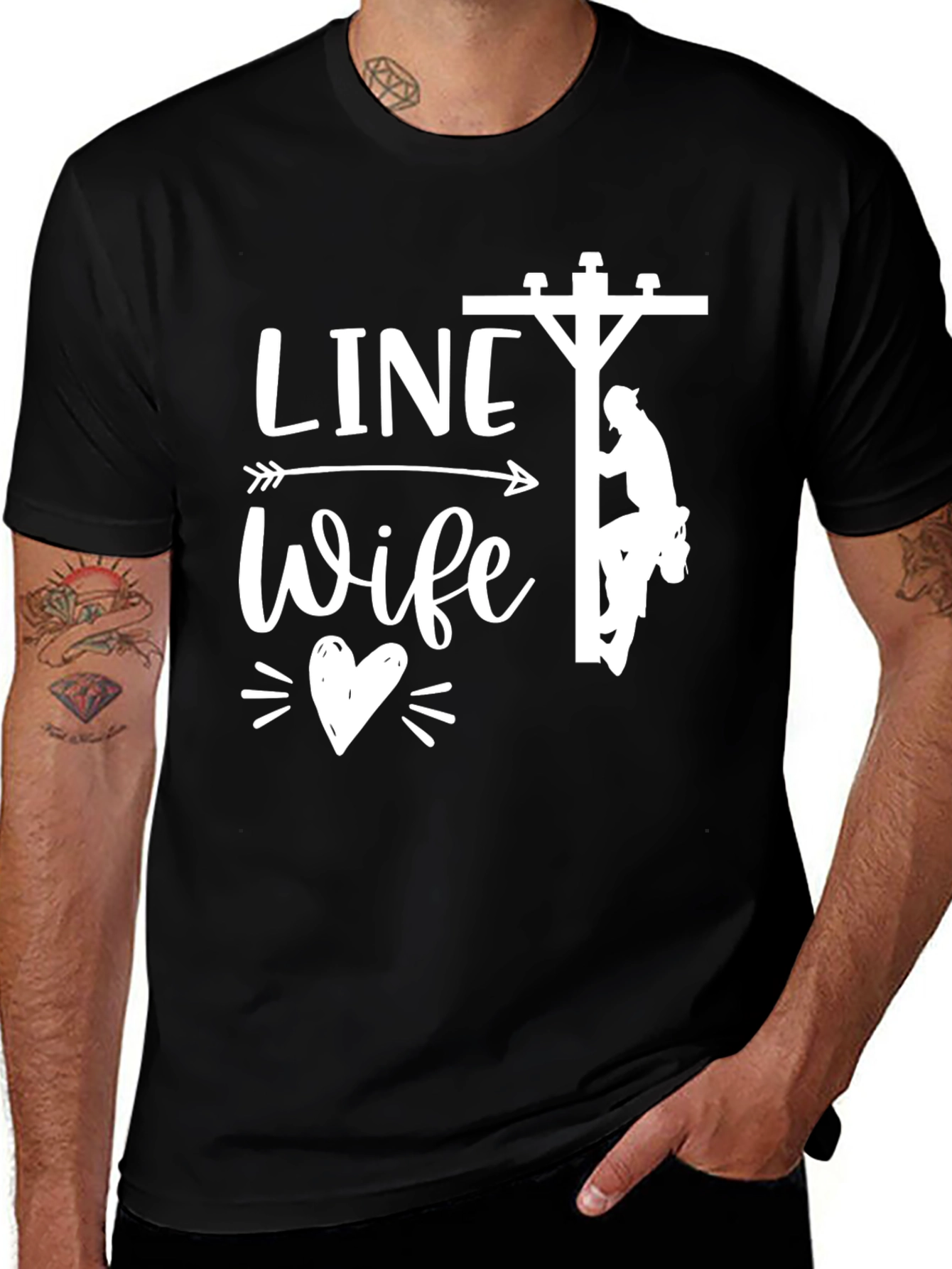 Line Wife T-Shirt - Show Your Support!