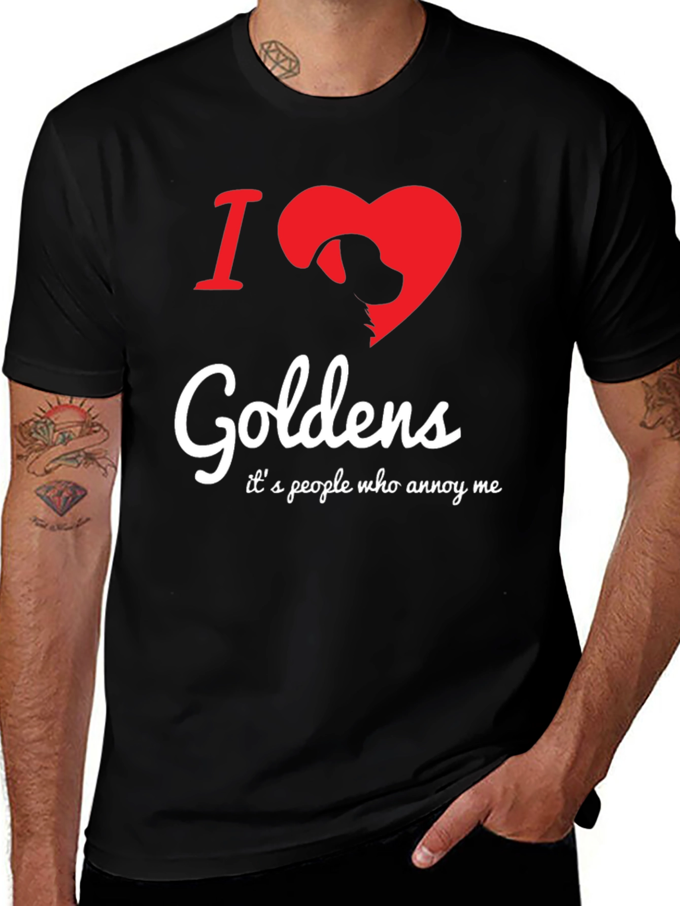 Variant 26 of I Love Goldens Dog Graphic T-Shirt