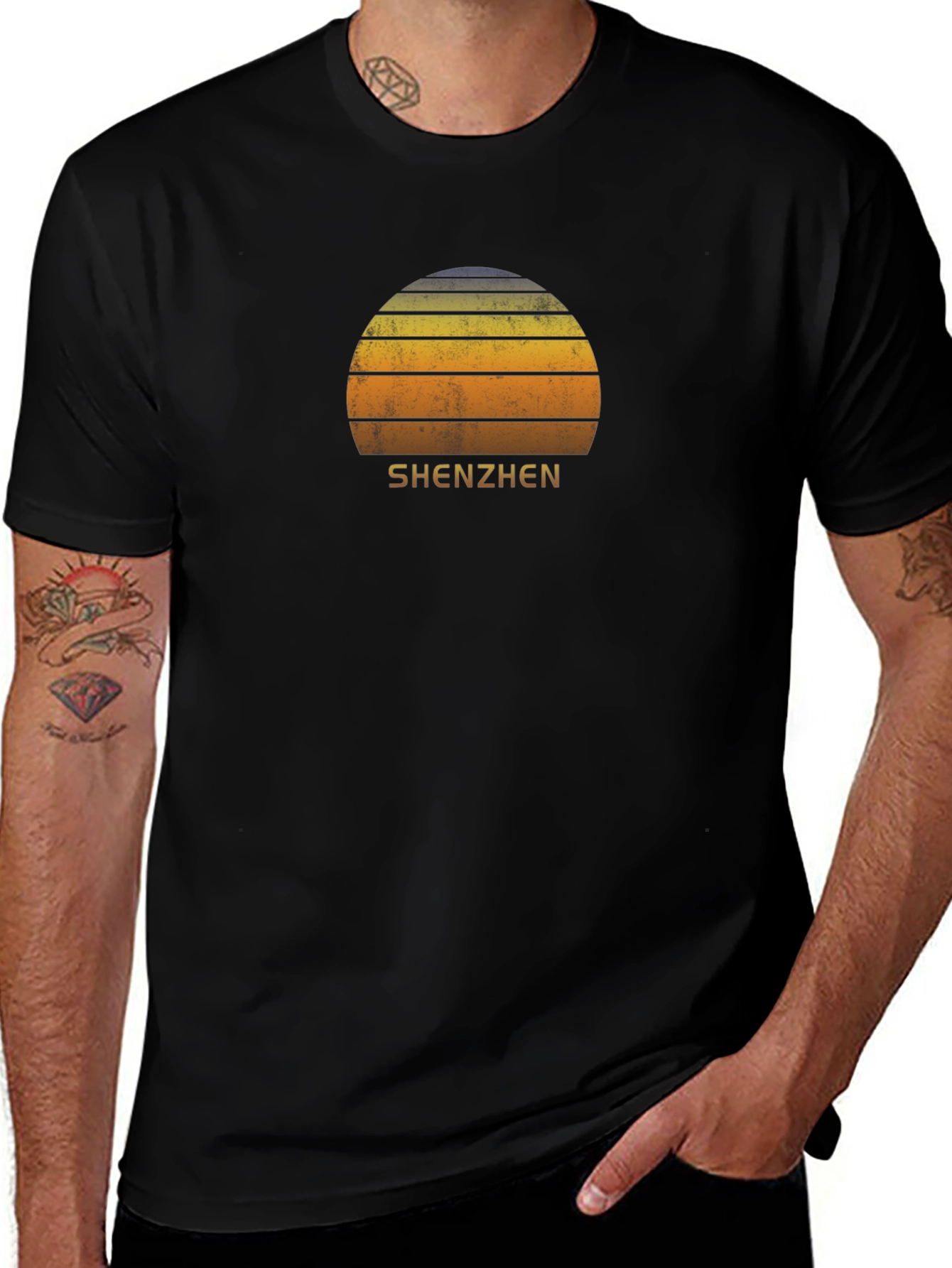 Variant 15 of Shenzhen Sunset Graphic T-Shirt