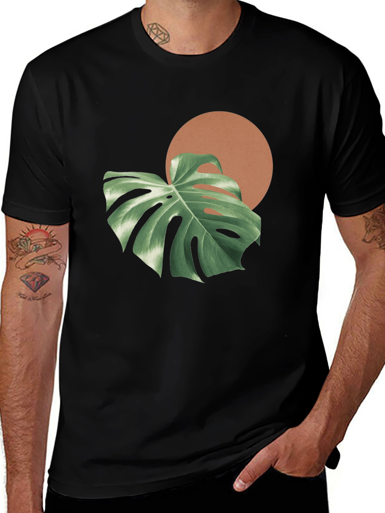 Variant 29 of Monstera Graphic Tee - Modern Plant Design