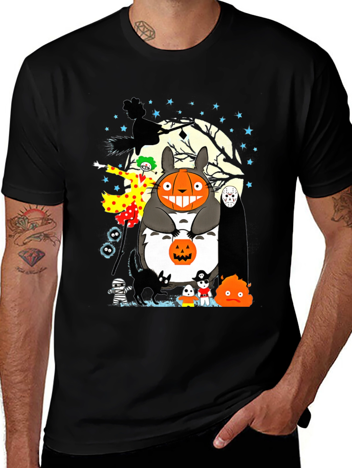 Halloween Totoro Graphic Tee
