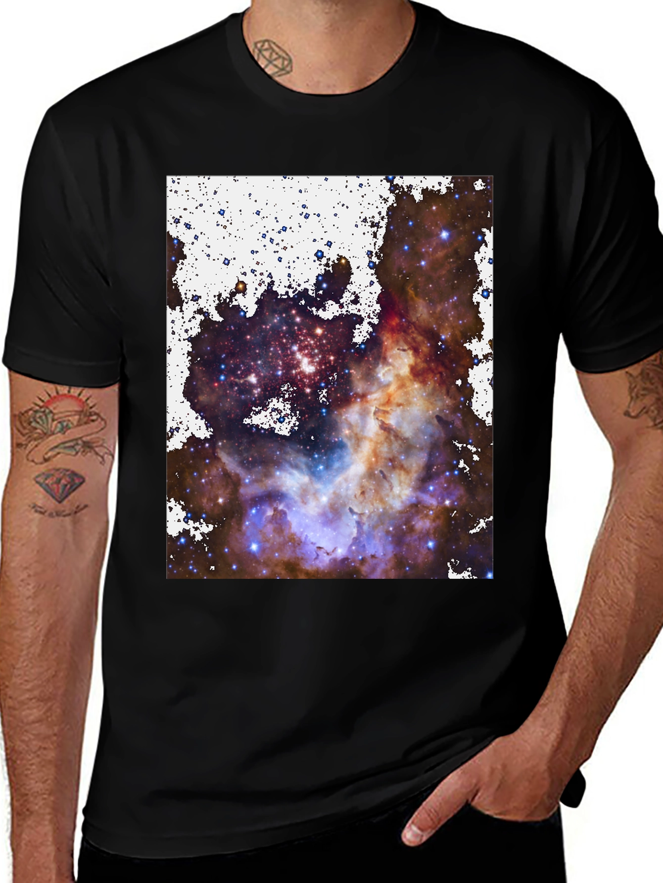 Nebula Print Tee - Cosmic Style