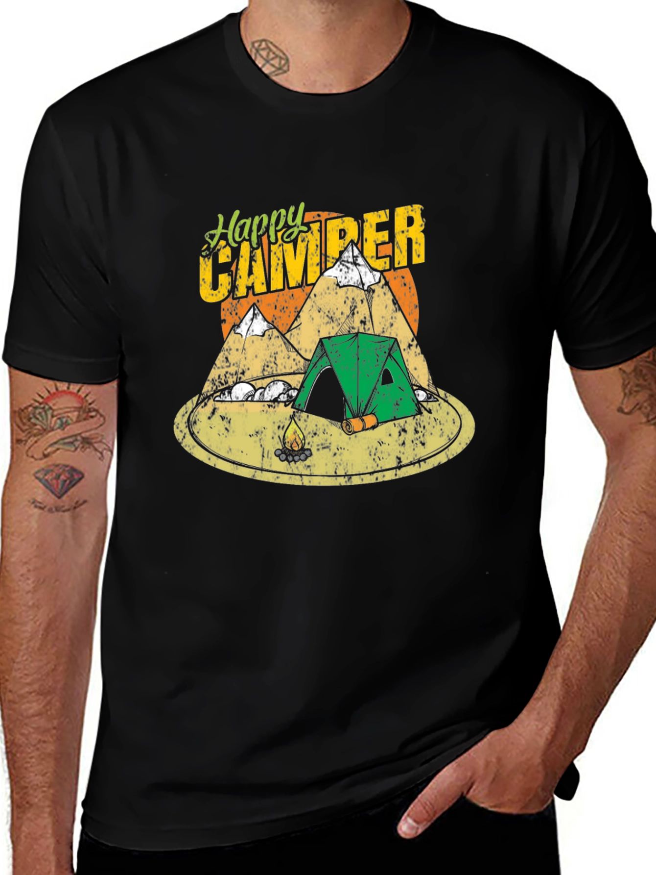 Variant 20 of Happy Camper Graphic Tee - Camping Adventure Shirt