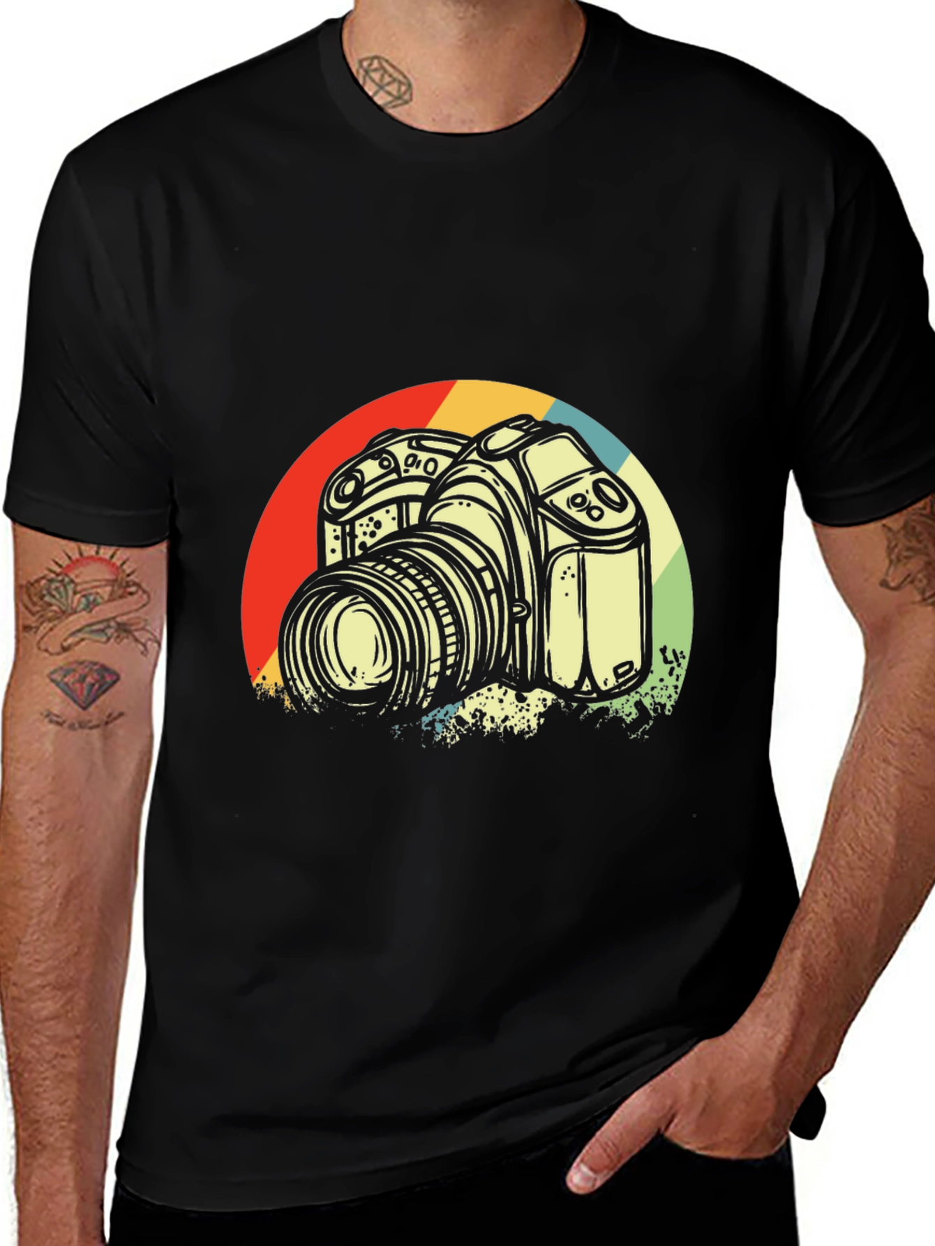 Variant 23 of Retro Camera Graphic T-Shirt - Photographer Style