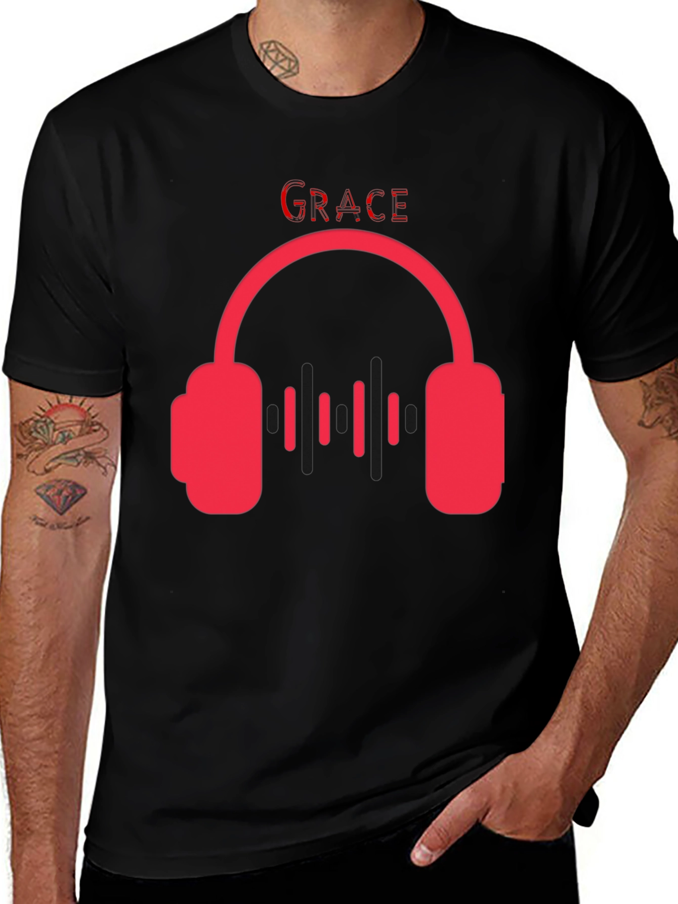 Variant 8 of Grace Music Headphone Tee