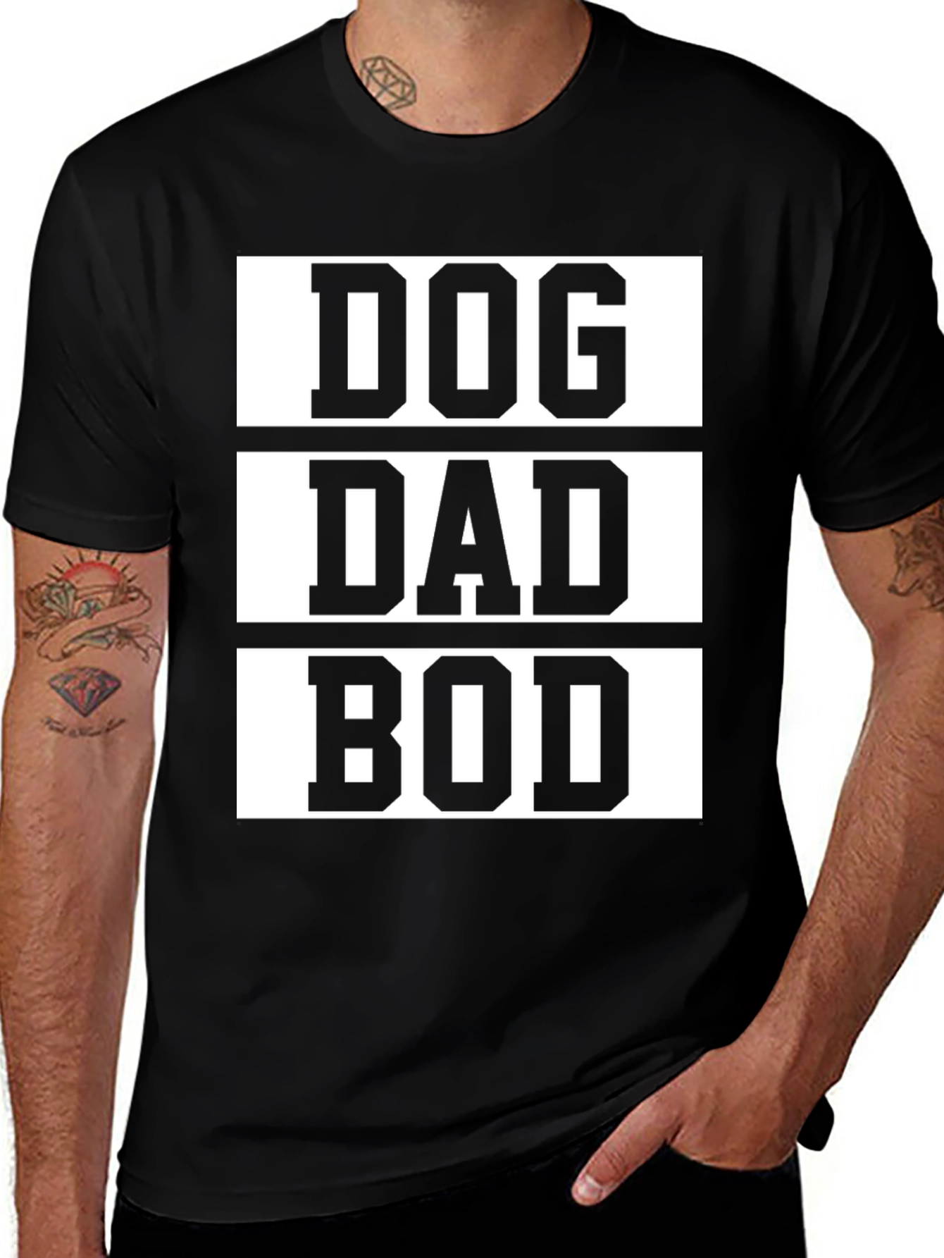Variant 6 of Dog Dad Bod T-Shirt - Funny Gift