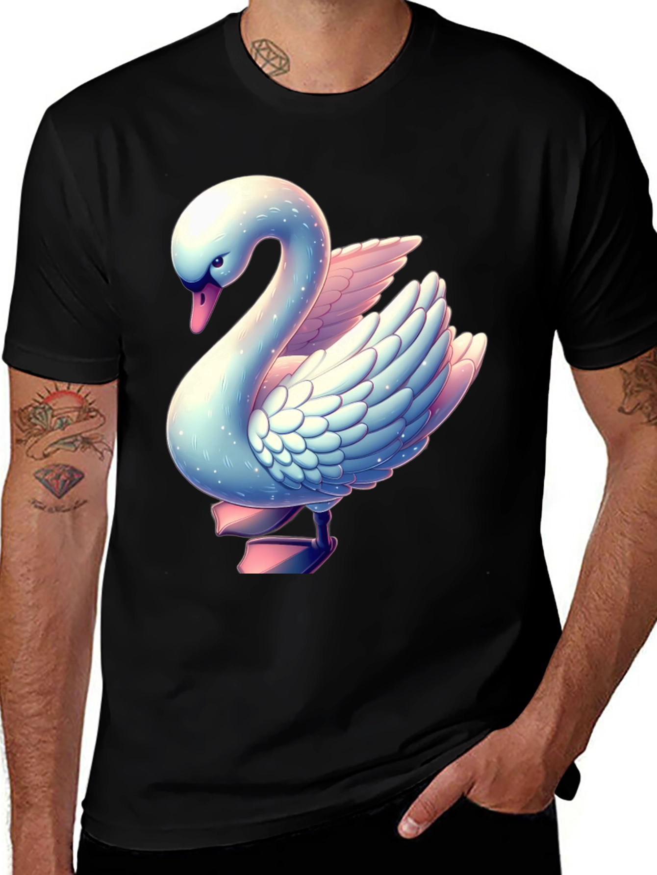 Variant 5 of Swan Graphic Tee - Unique Animal Design T-Shirt