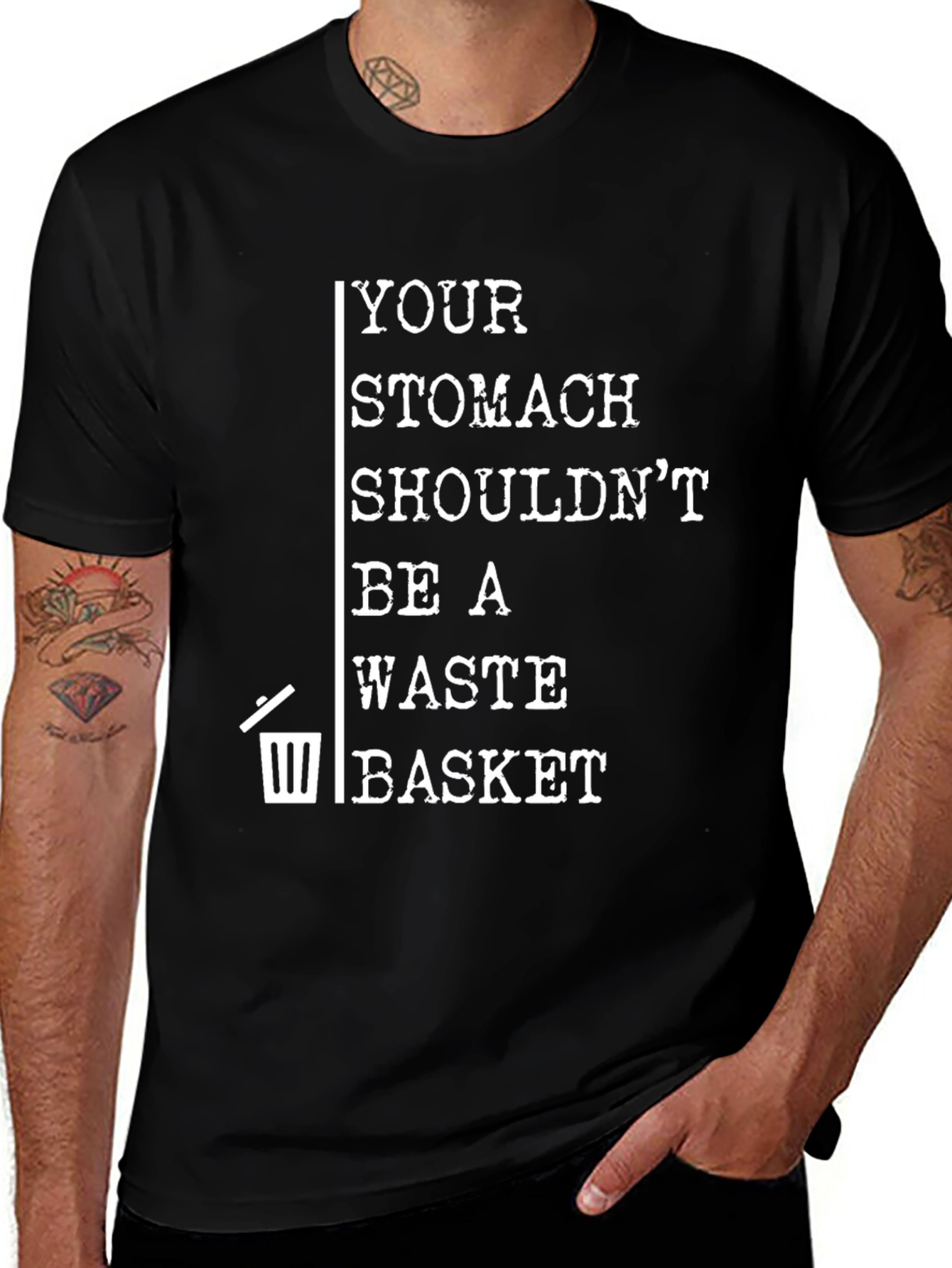 Variant 25 of Stomach Waste Basket Graphic T-Shirt