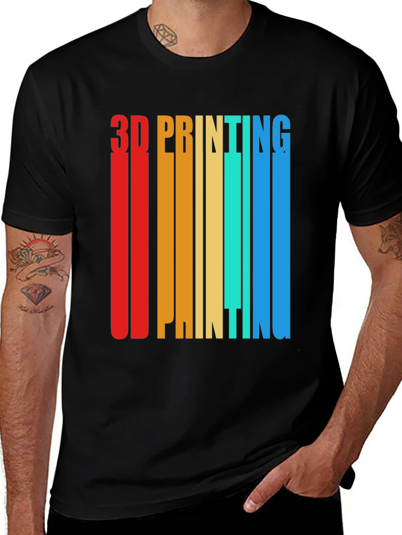 3D Printing Retro Style Graphic T-Shirt