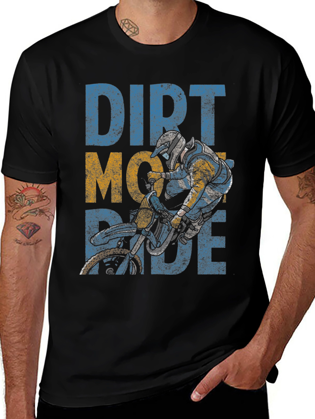 Variant 5 of Dirt Bike Motocross T-Shirt - Ride On!