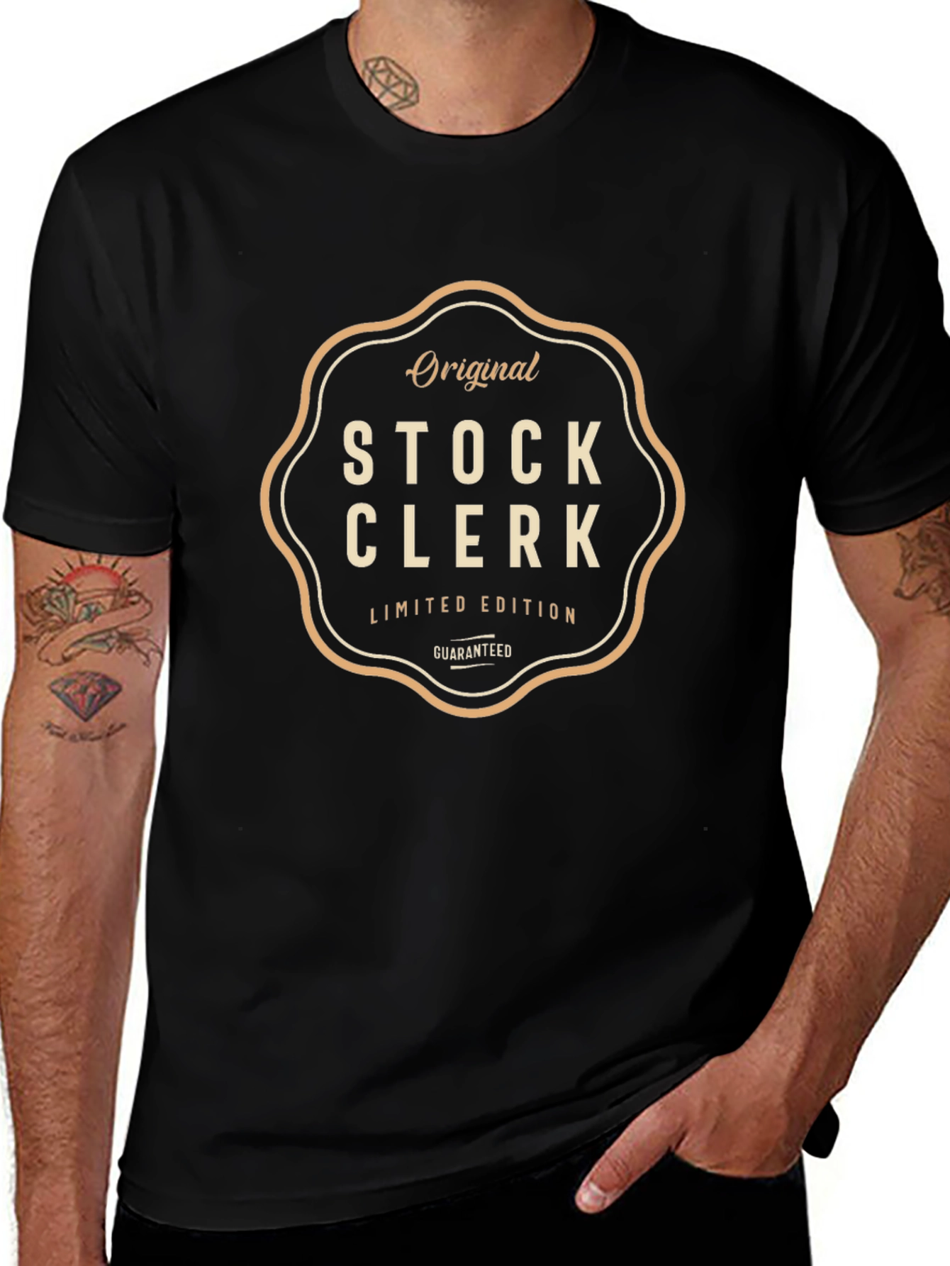Variant 6 of Original Stock Clerk Limited Edition Black T-Shirt