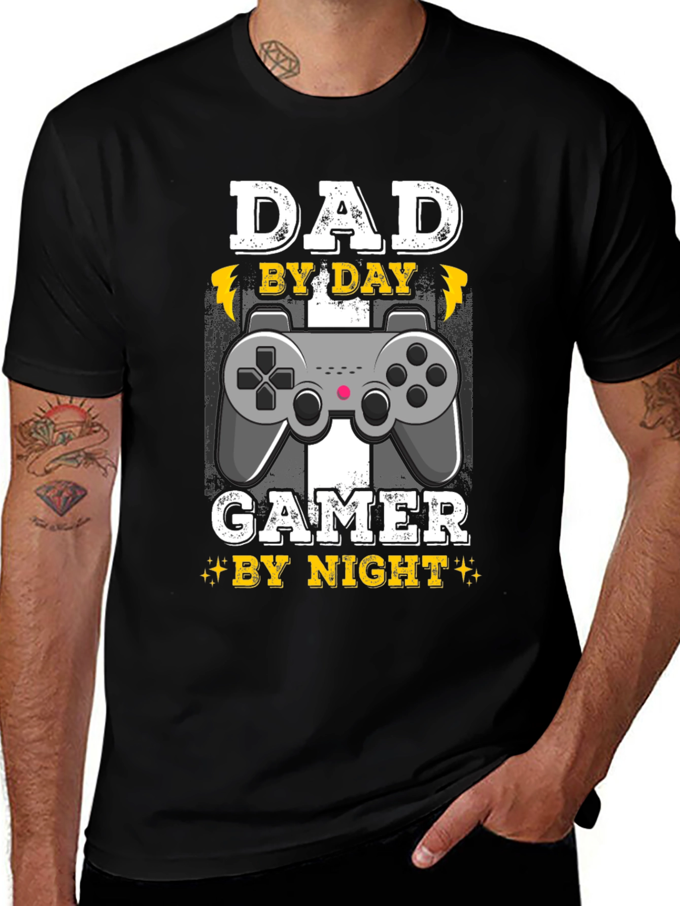 Variant 28 of Dad By Day Gamer By Night T-Shirt