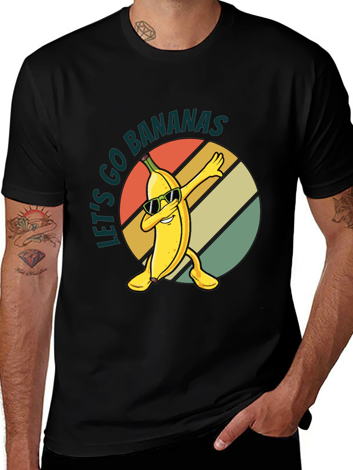 Variant 6 of Let's Go Bananas Funny Graphic T-Shirt