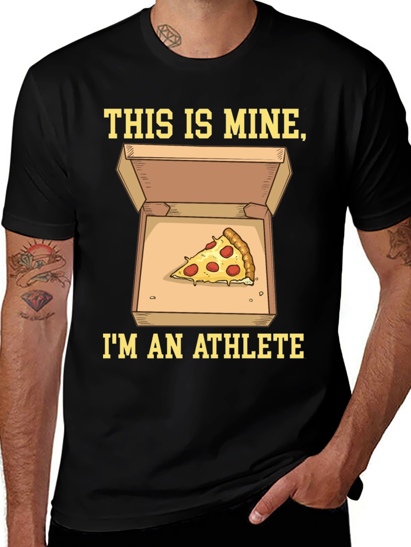 Variant 13 of Pizza Athlete Graphic T-Shirt