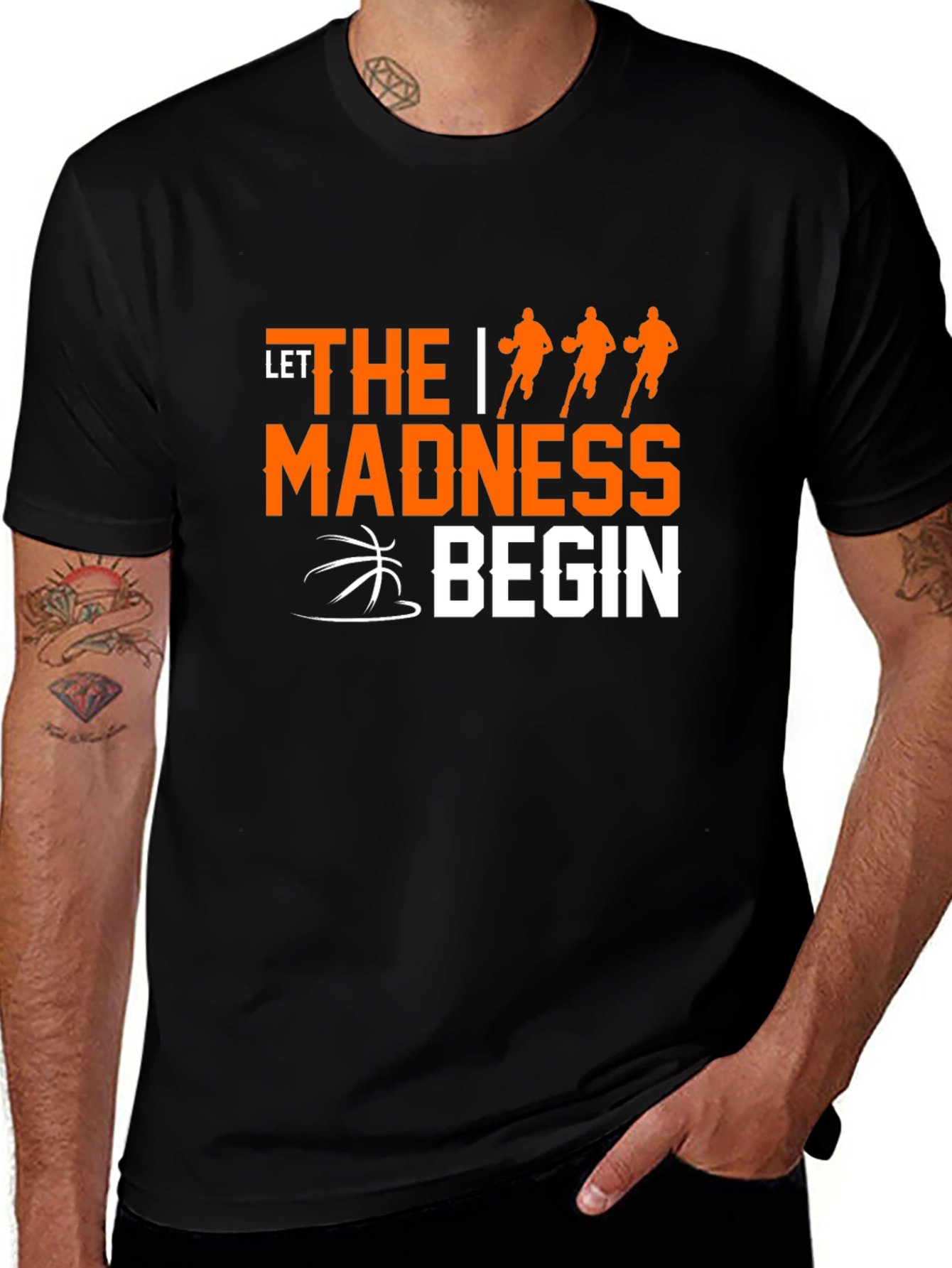 Variant 8 of Let the Madness Begin Basketball T-Shirt