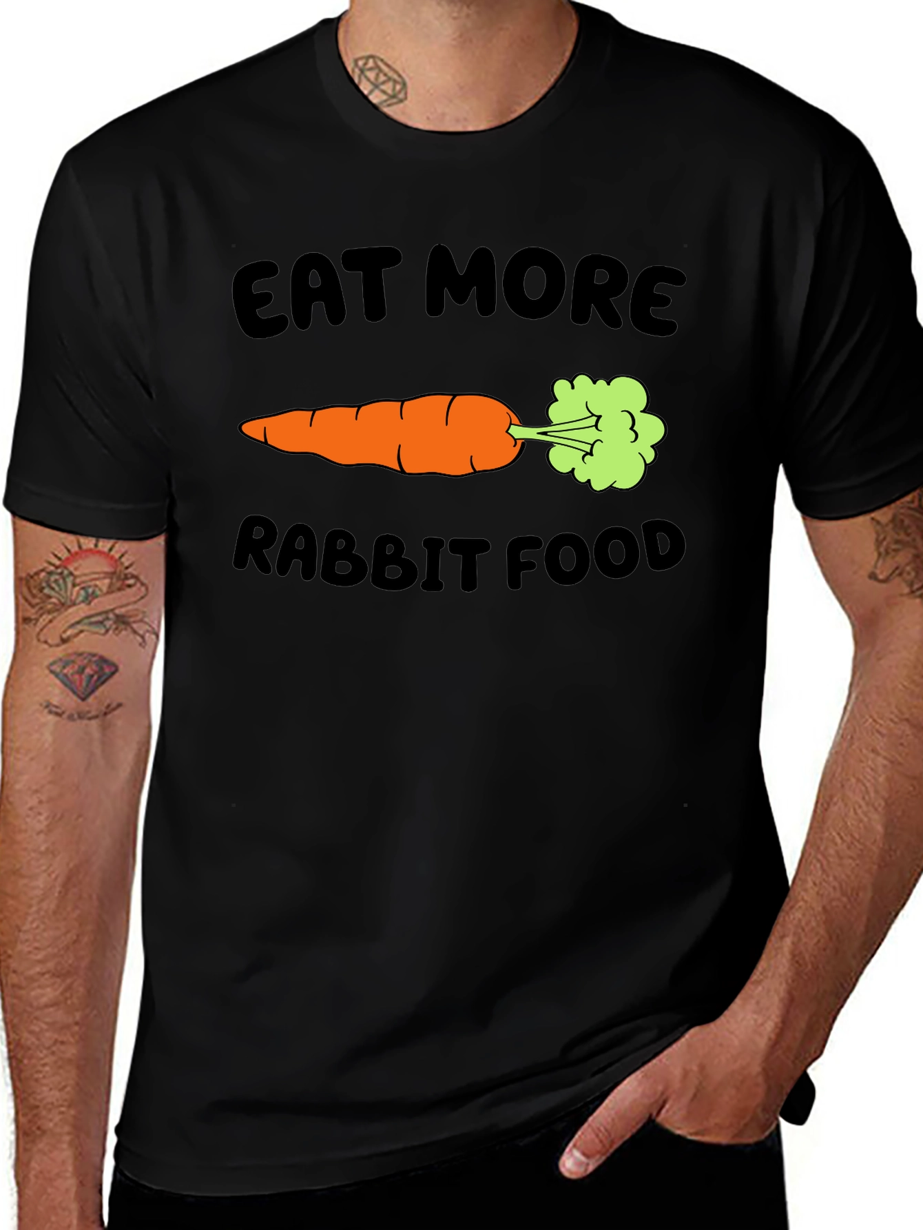 Variant 22 of Eat More Rabbit Food T-Shirt