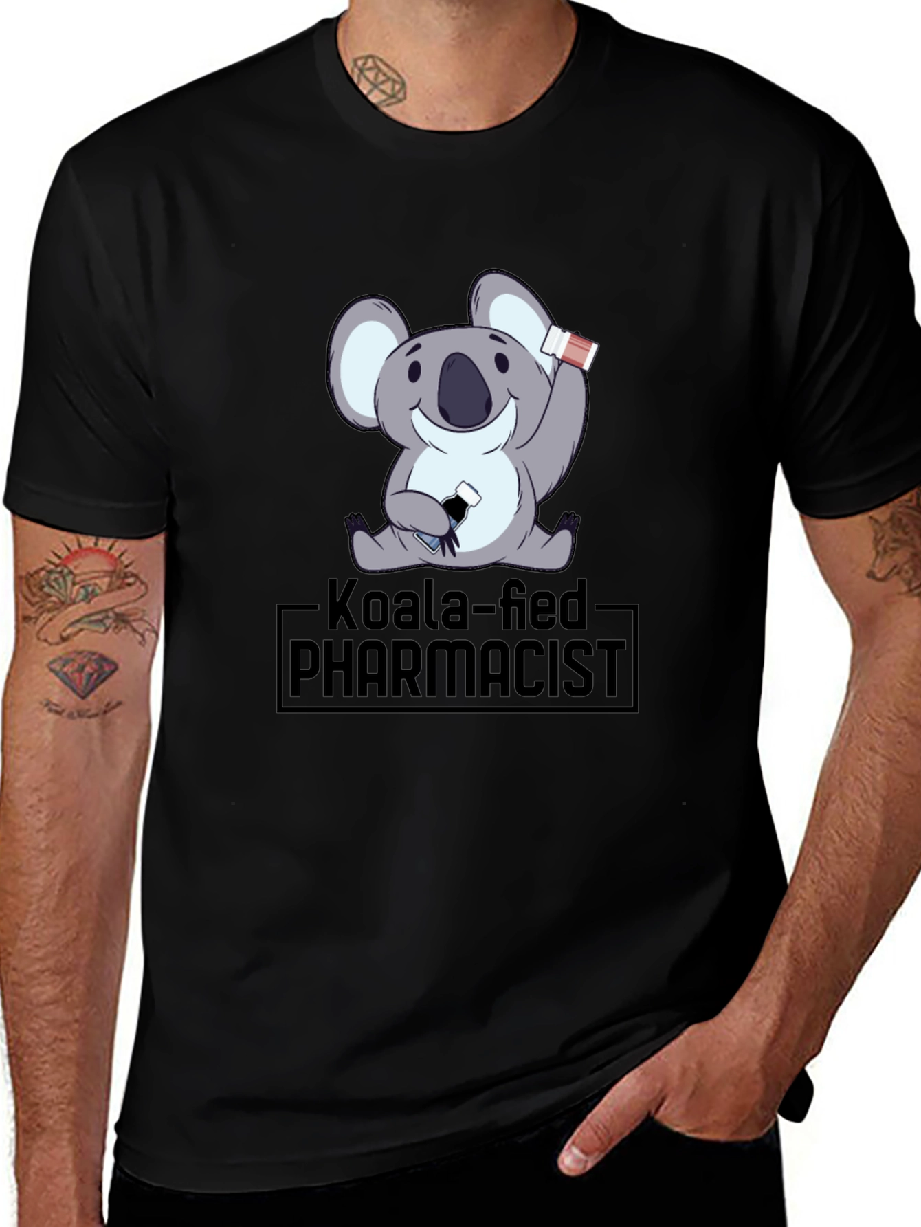 Variant 8 of Koala-fied Pharmacist T-Shirt