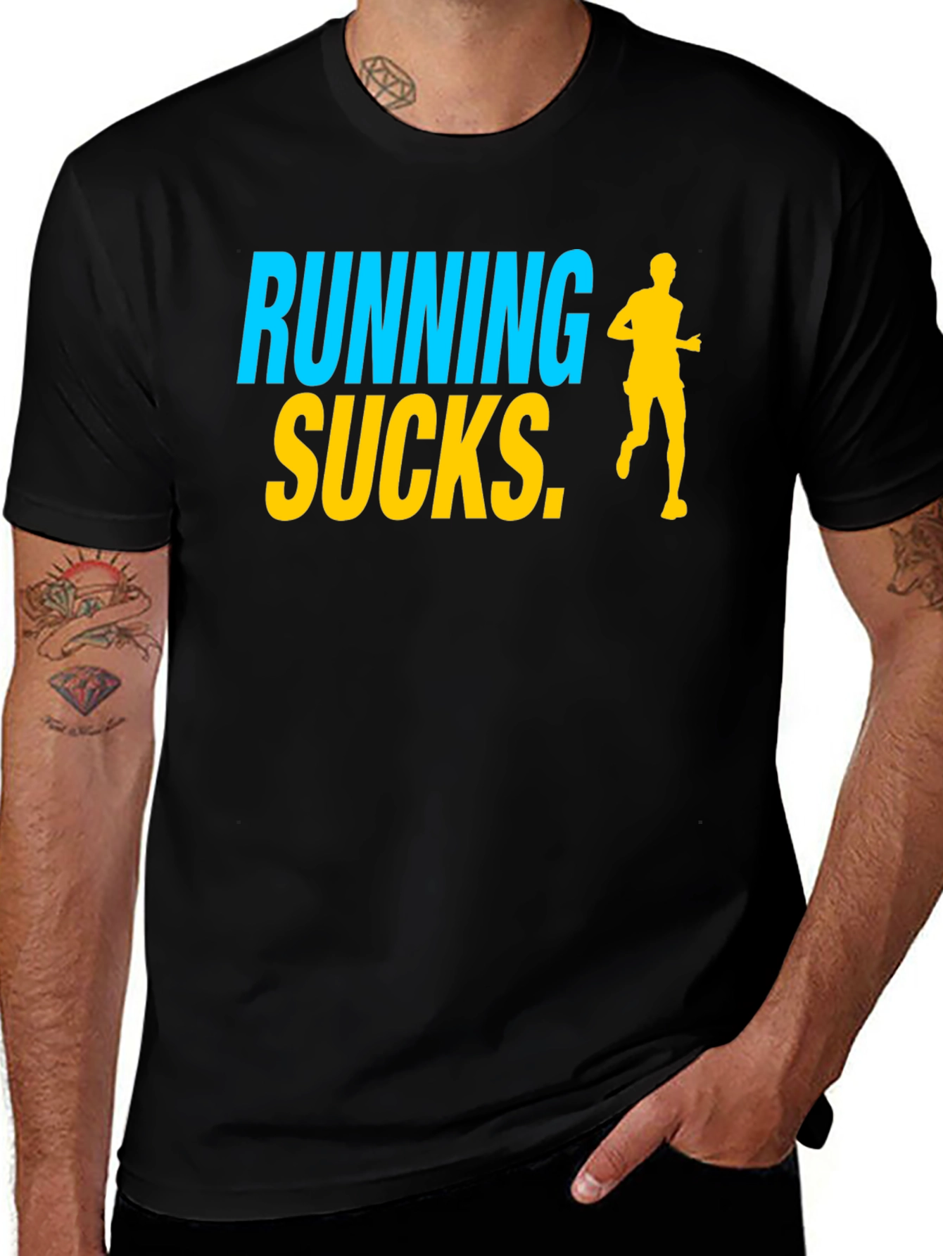 Variant 23 of Running Sucks T-Shirt - Funny Anti-Running Tee