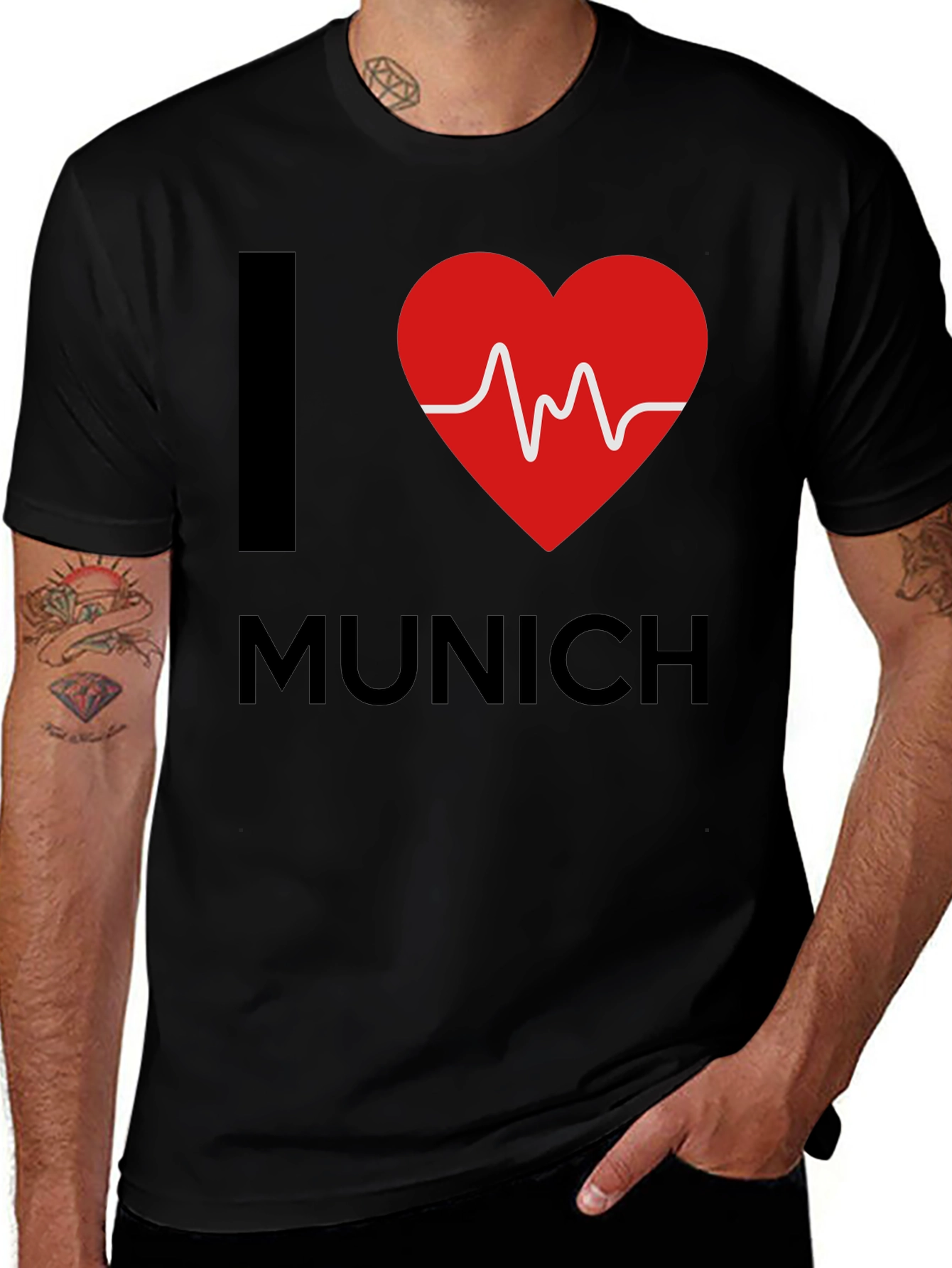 I Love Munich Heartbeat T-Shirt