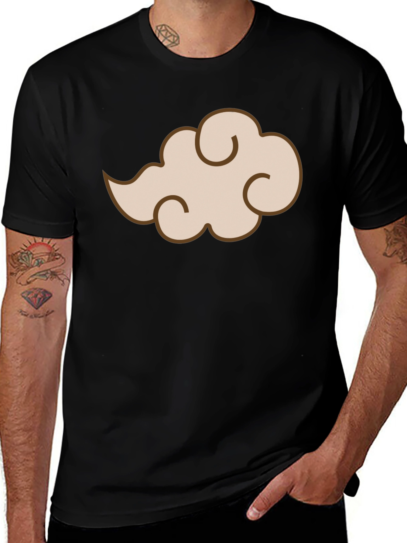 Variant 6 of Akatsuki Cloud T-Shirt - Anime Inspired Style
