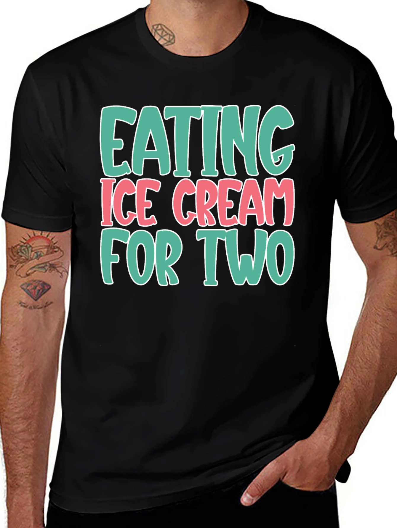 Variant 23 of Eating Ice Cream For Two Graphic Tee