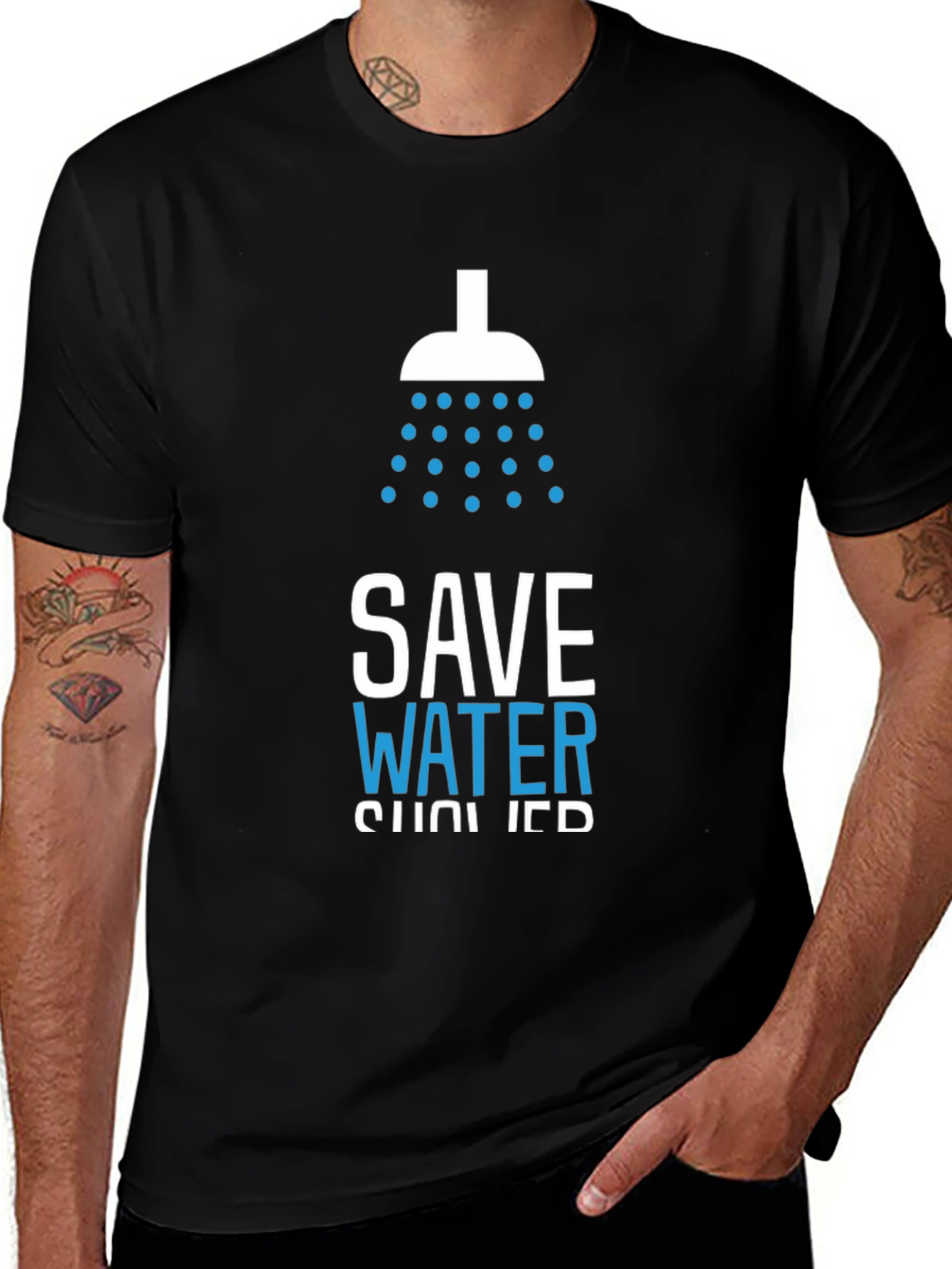 Variant 28 of Save Water Shower Graphic Tee