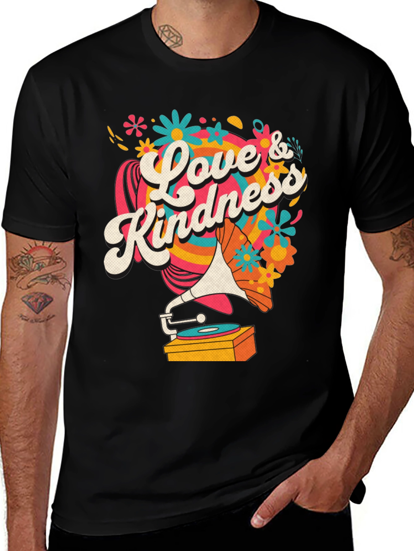 Variant 17 of Love & Kindness T-Shirt - Vintage Style Tee
