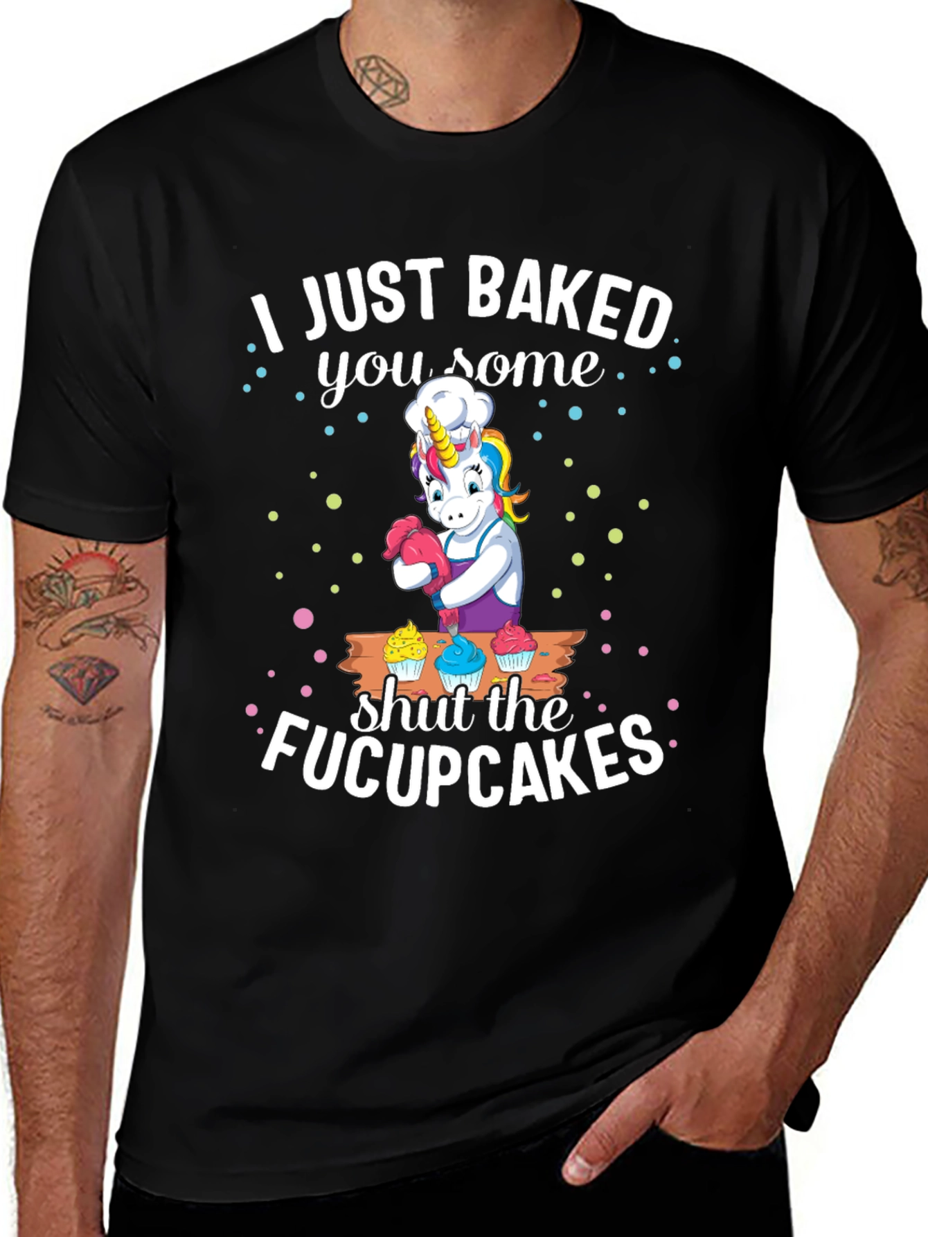 Variant 15 of Unicorn Baker T-Shirt - Funny Cupcake Design