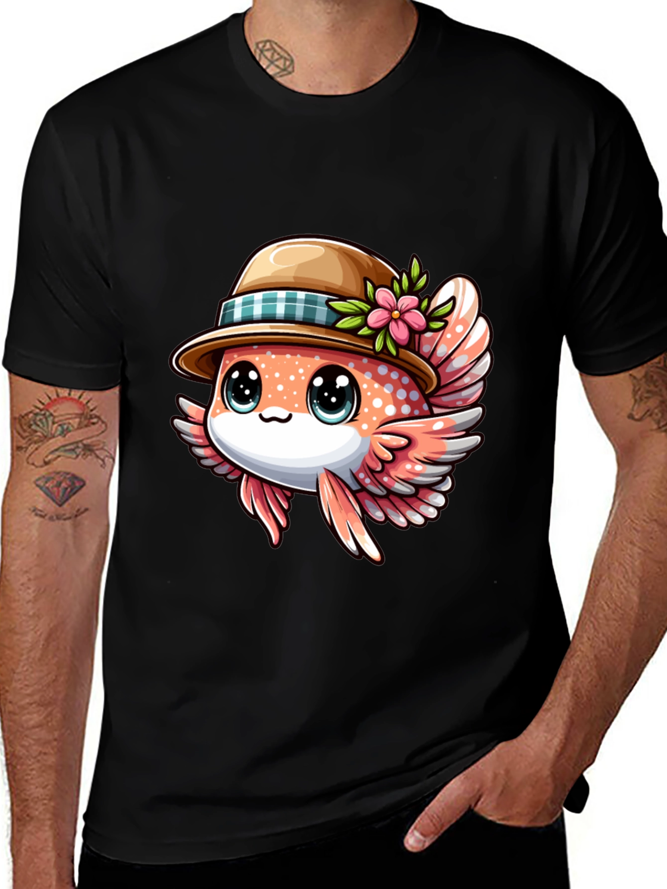 Variant 15 of Cute Cartoon Fish T-Shirt