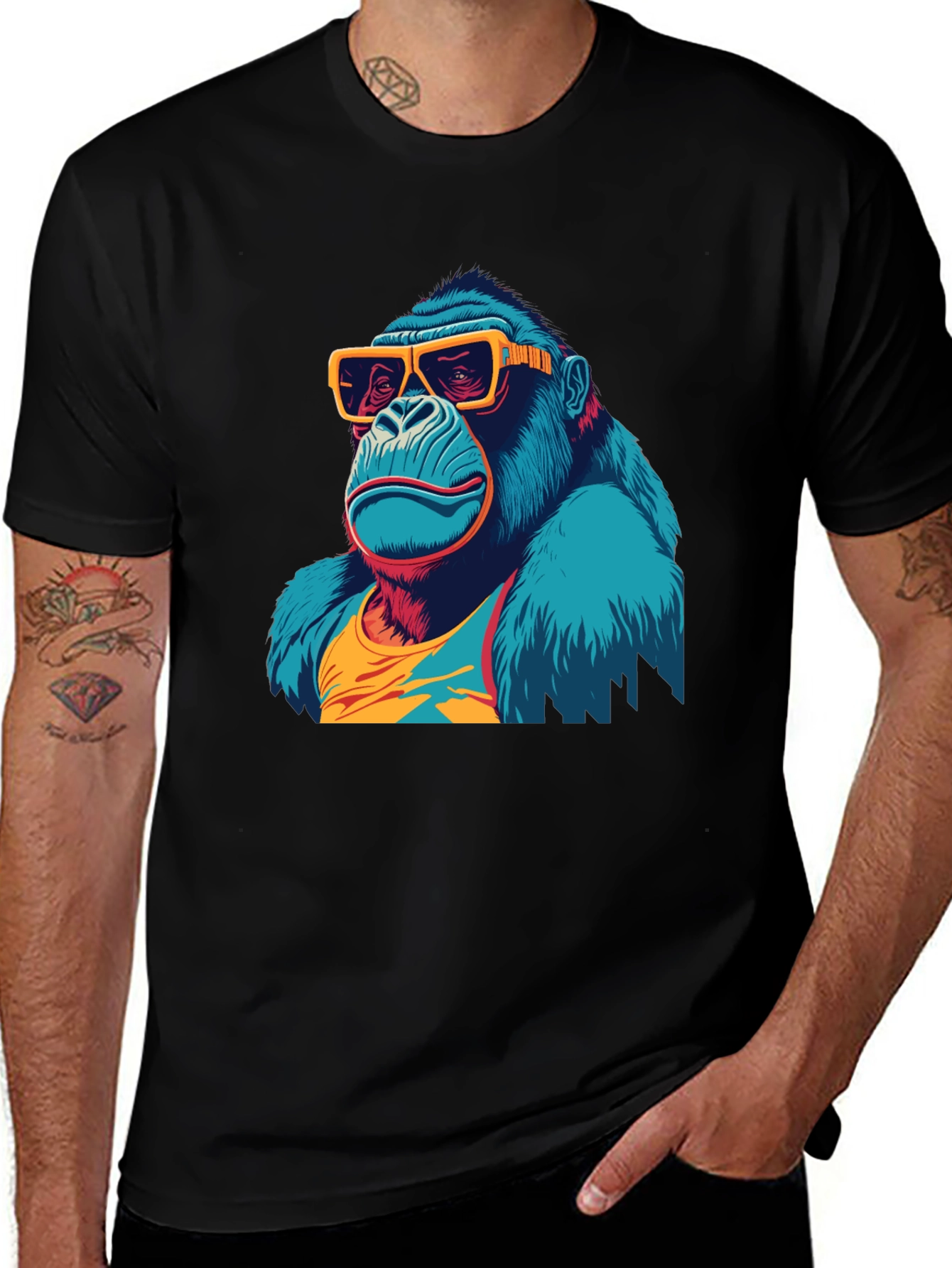 Variant 14 of Cool Gorilla T-Shirt: Graphic Tee for Casual Style