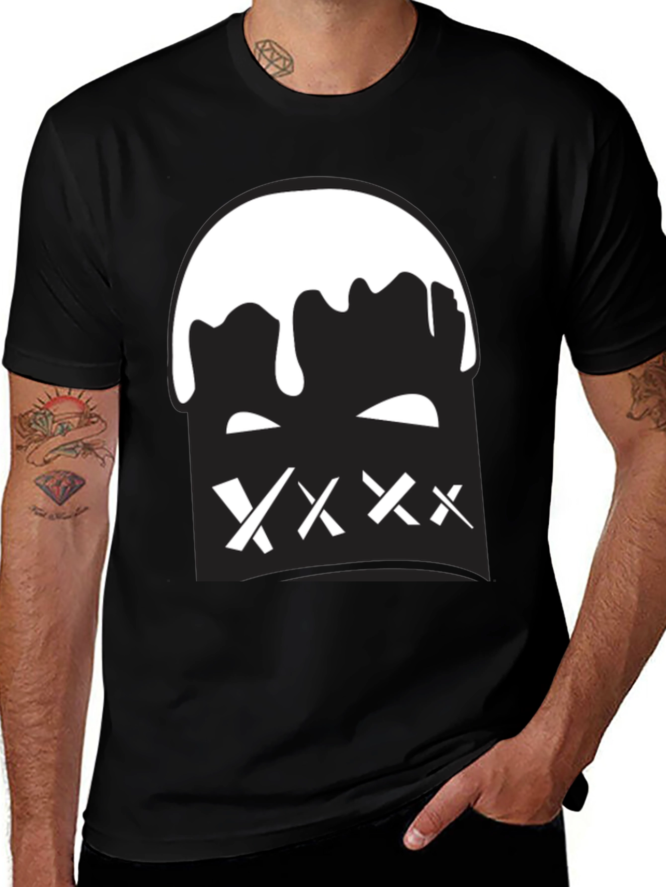 Variant 18 of Graphic Tee - "Censored" Black T-Shirt