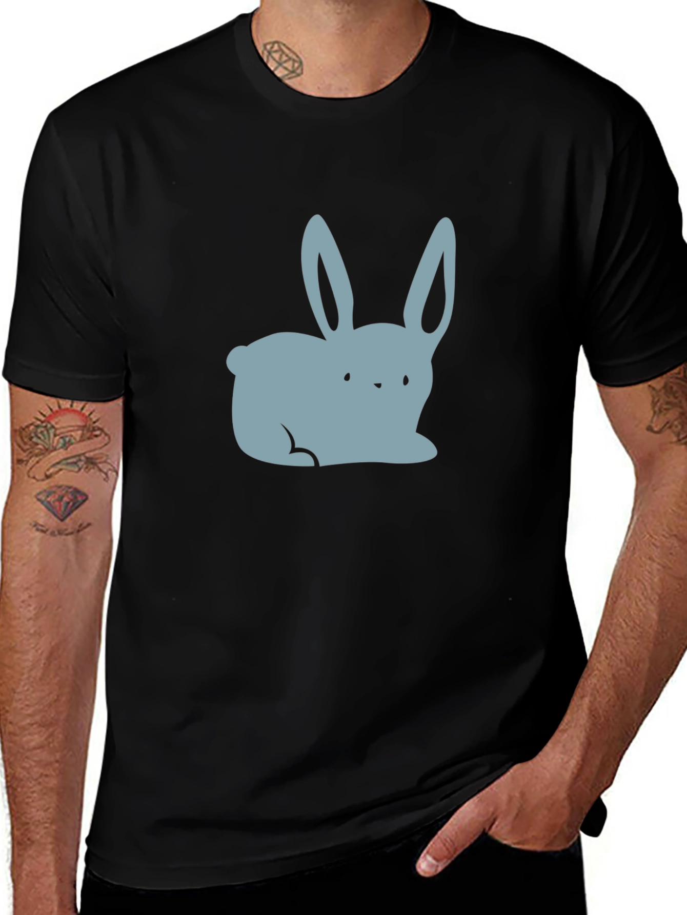 Variant 22 of Cute Bunny Graphic Tee - Soft Cotton Blend
