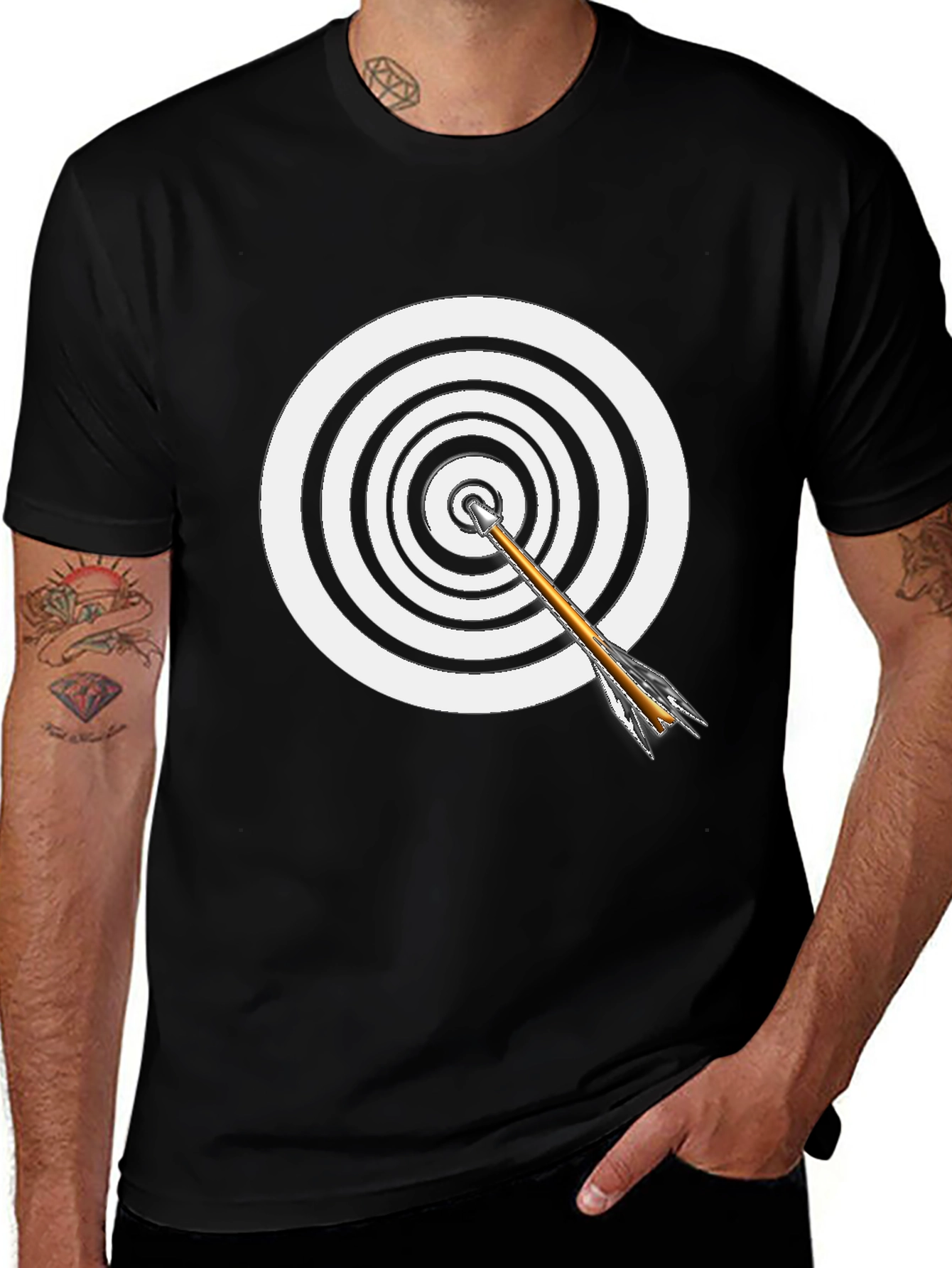Variant 15 of Bullseye Arrow Tee - Hit Your Mark in Style!
