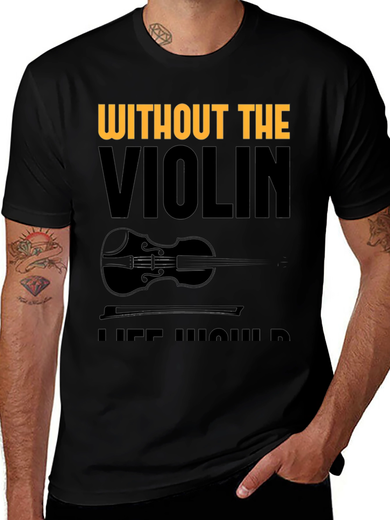 Variant 7 of Violin Lover Tee - Without the Violin T-Shirt