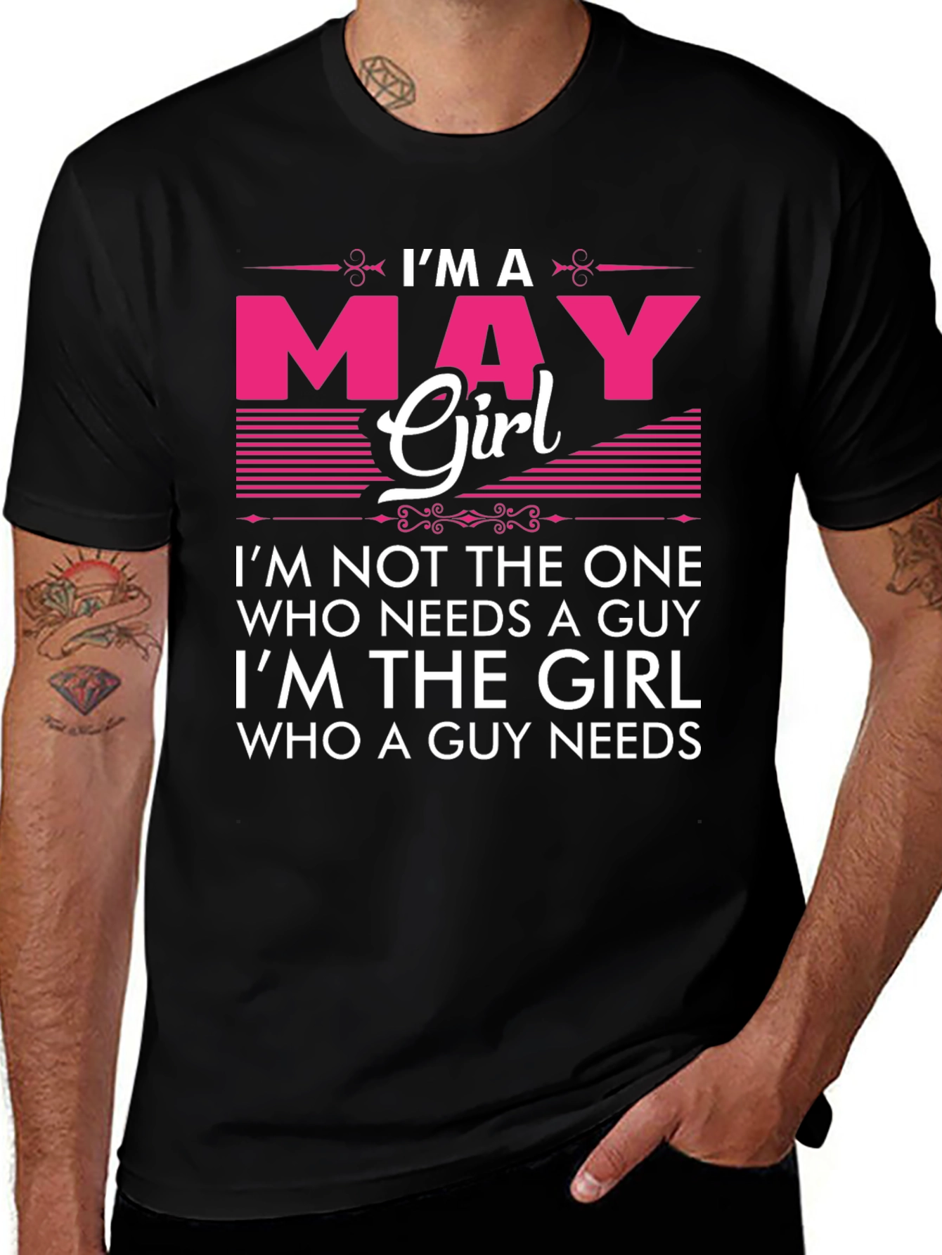 I'm A May Girl Graphic T-Shirt