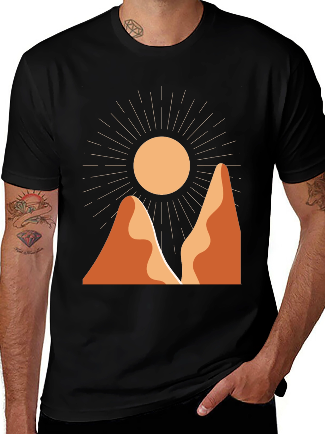 Variant 20 of Desert Sun Graphic Tee - Relaxed Fit