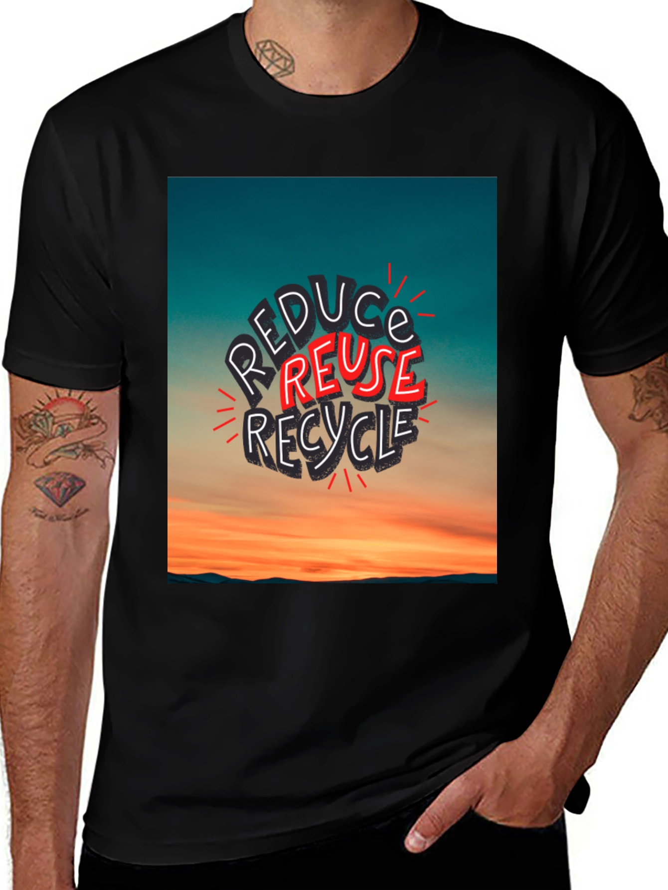 Variant 7 of Reduce Reuse Recycle Graphic Tee