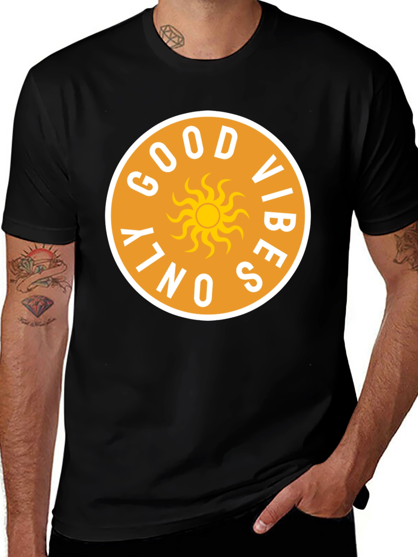 Variant 12 of Good Vibes Only Graphic T-Shirt