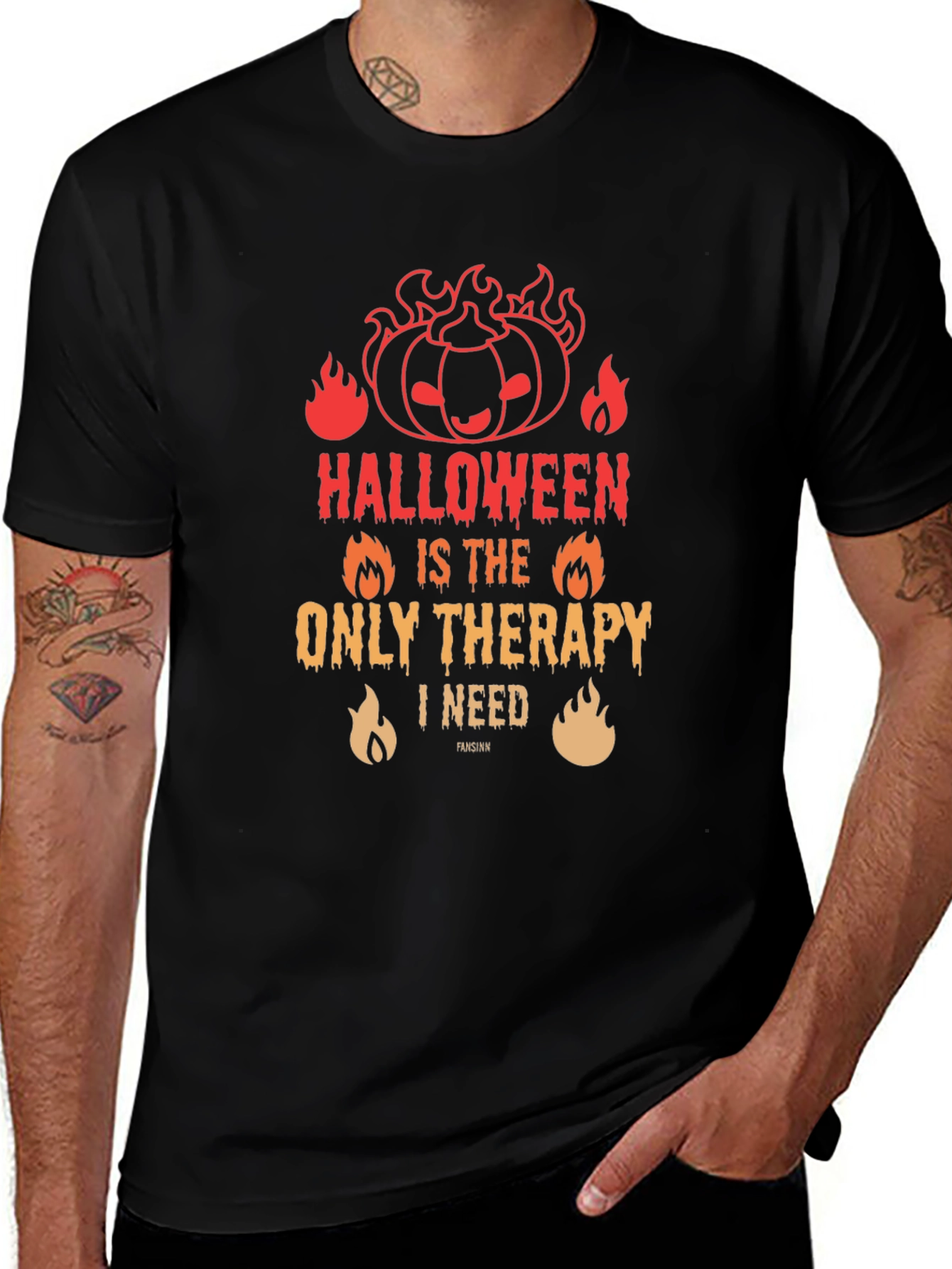 Variant 21 of Halloween Therapy Graphic Tee
