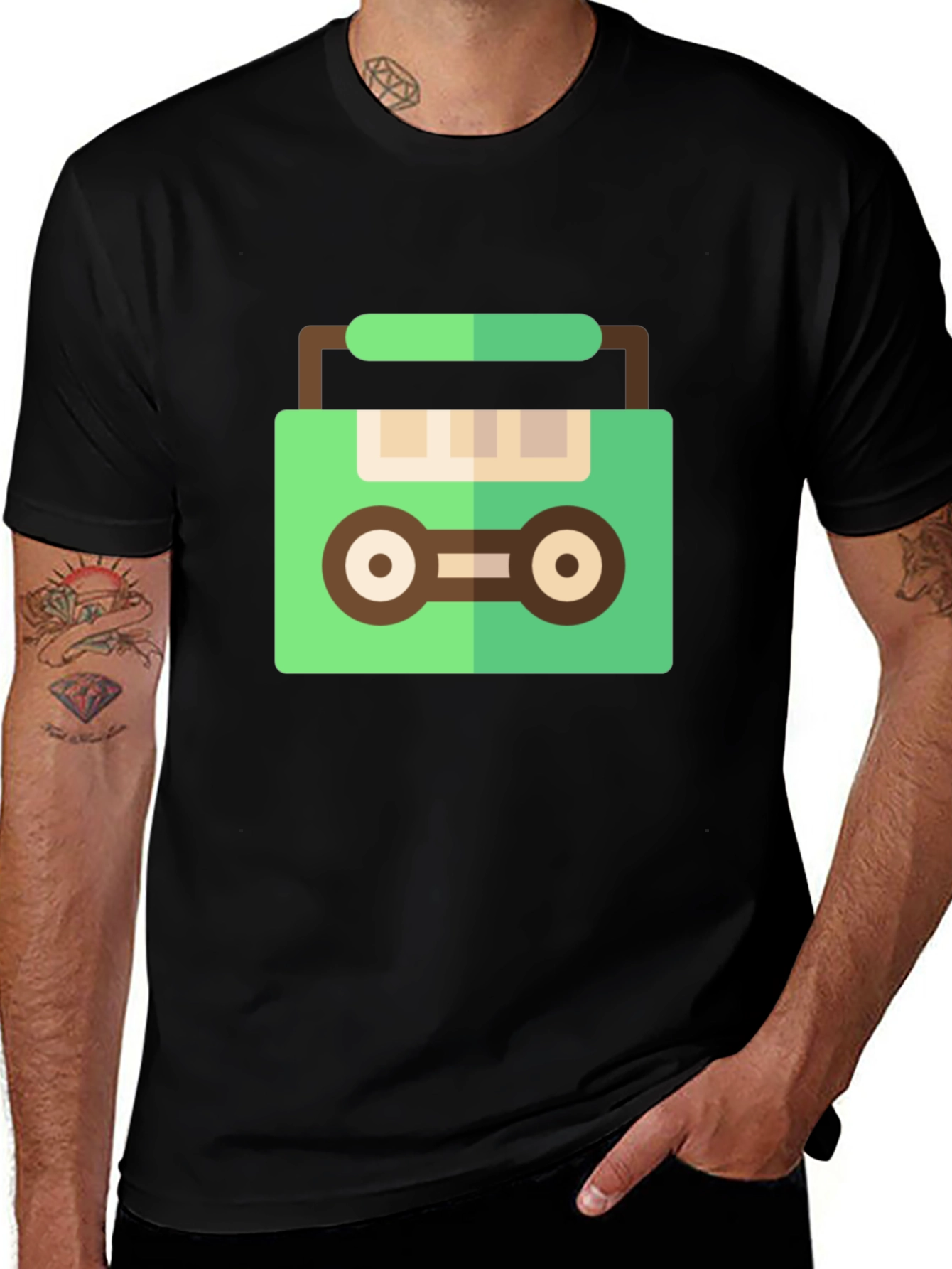 Variant 12 of Retro Cassette Tape T-Shirt - Vintage Music Style Tee