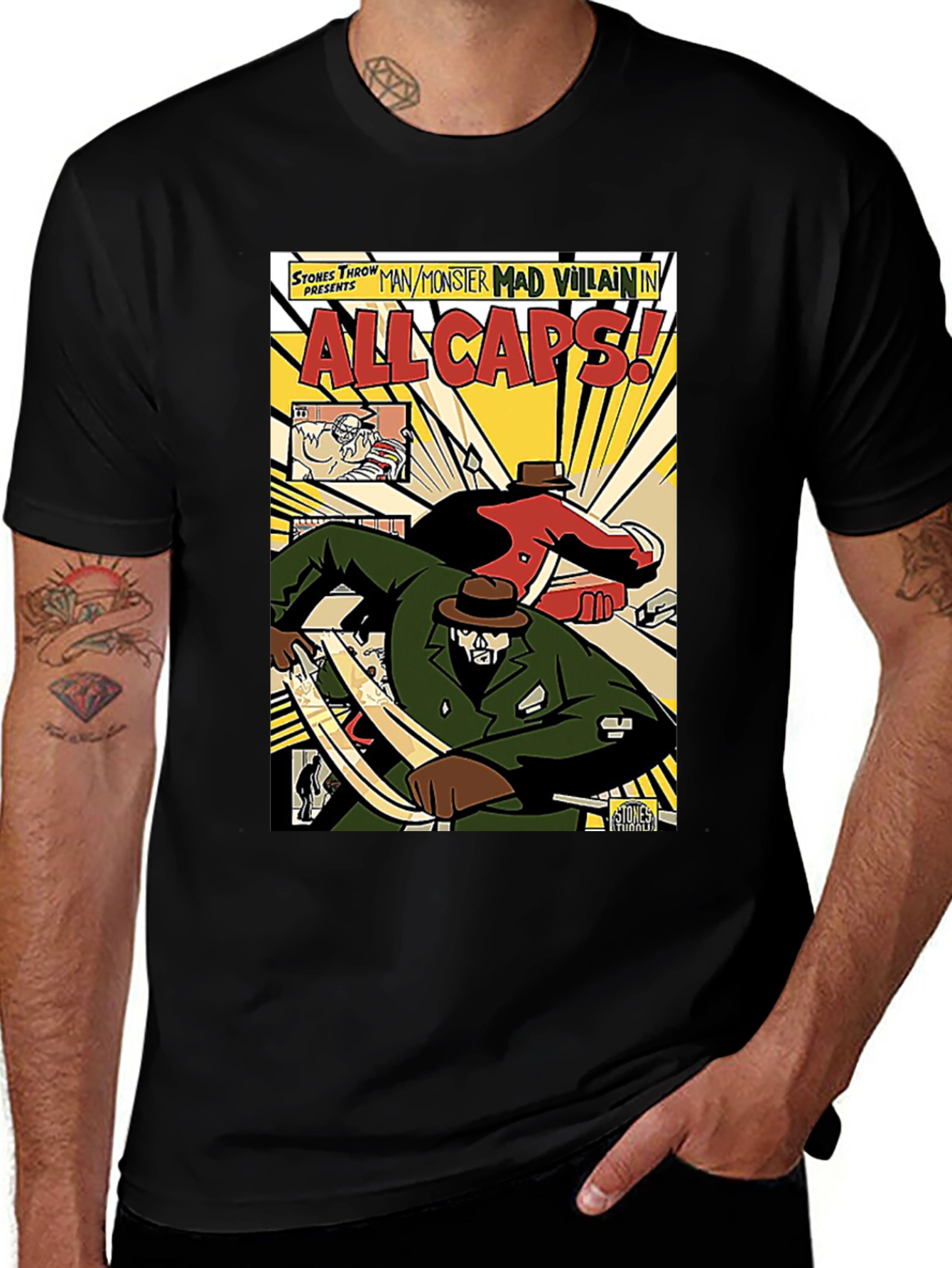 Variant 26 of All Caps Comic Book T-Shirt