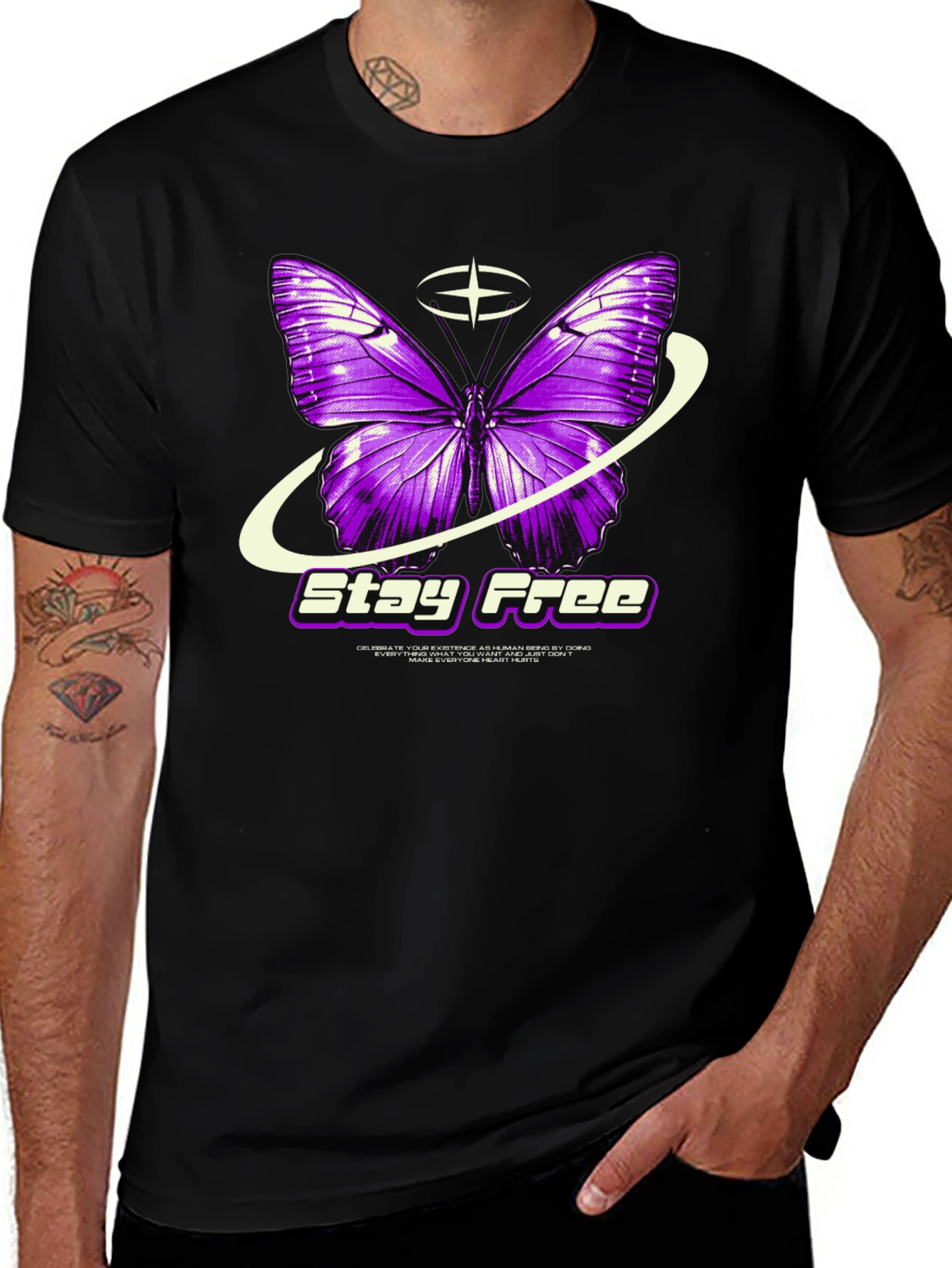 Variant 22 of Stay Free Butterfly Graphic Tee