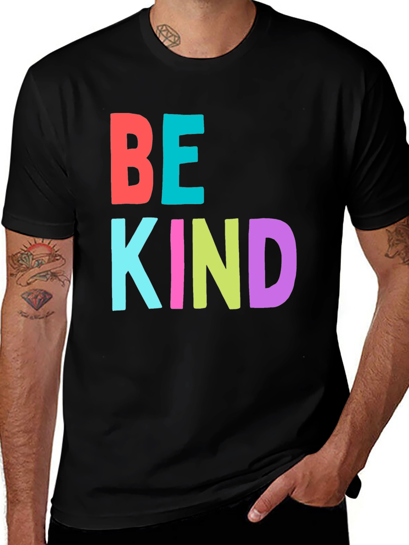 Variant 19 of Be Kind Graphic Tee - Positive Message T-Shirt