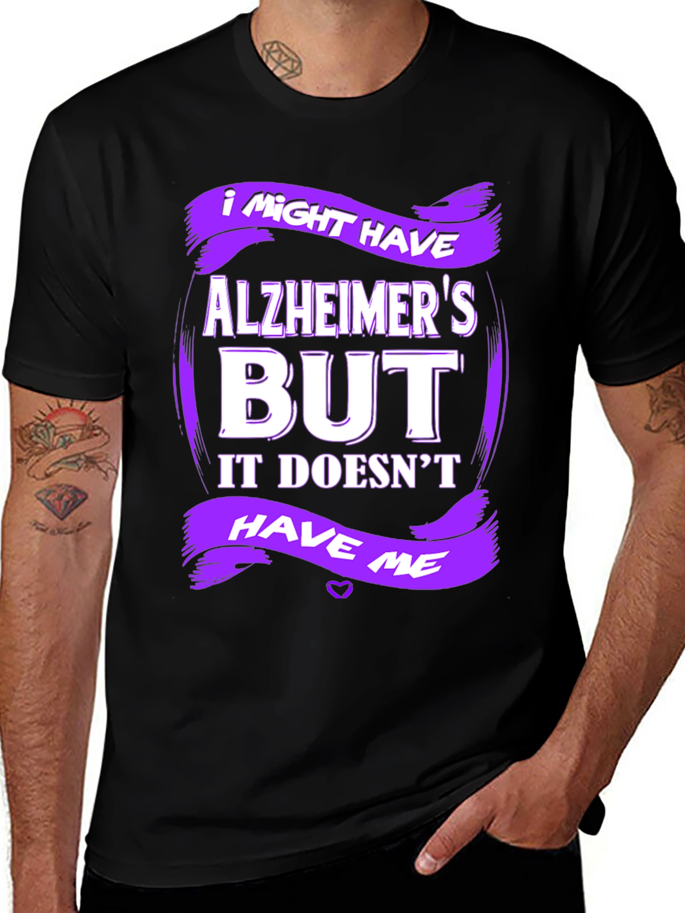 Variant 19 of Alzheimer's Awareness Graphic T-Shirt