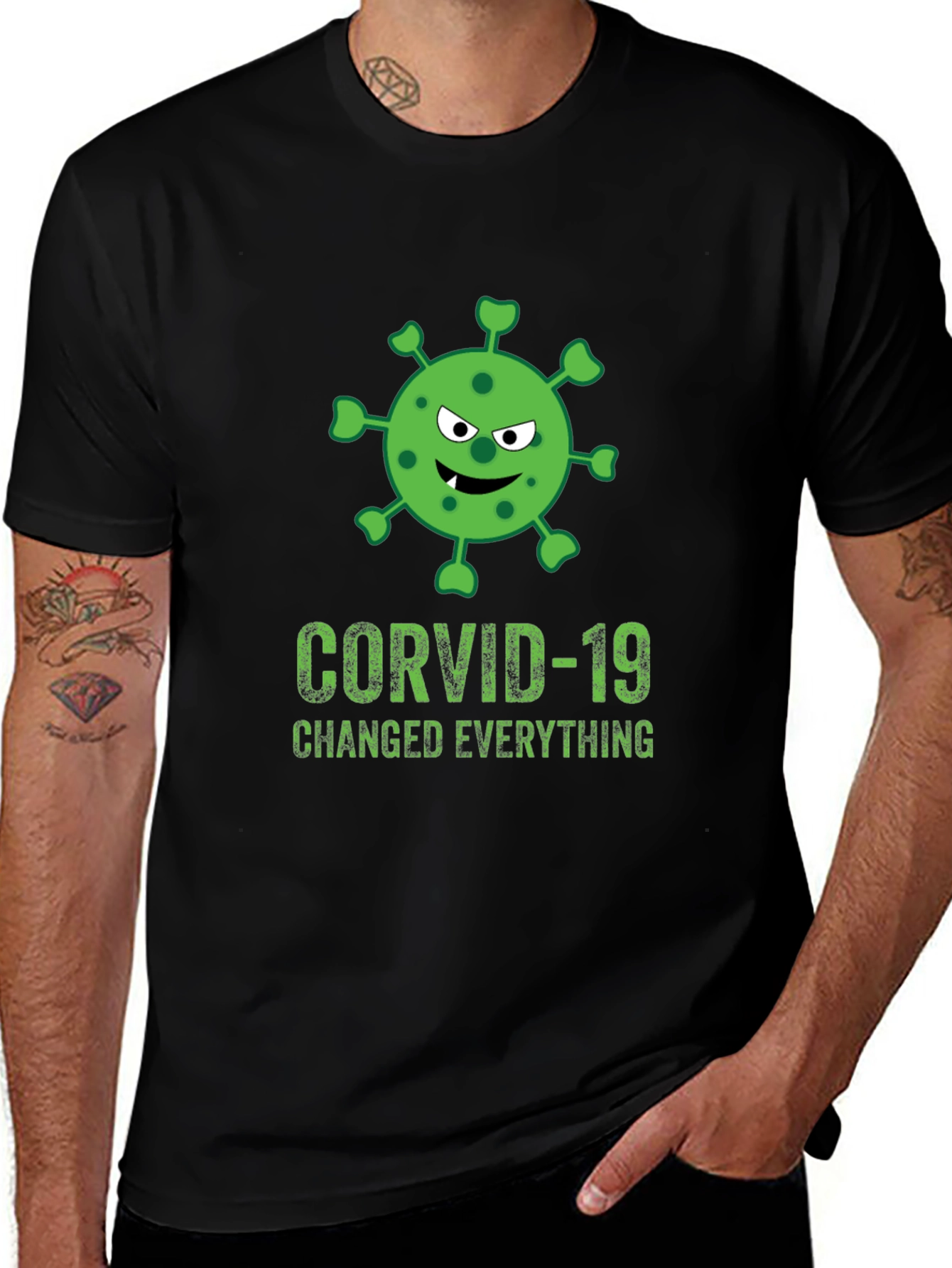 Variant 29 of Corvid-19 Changed Everything Graphic Tee