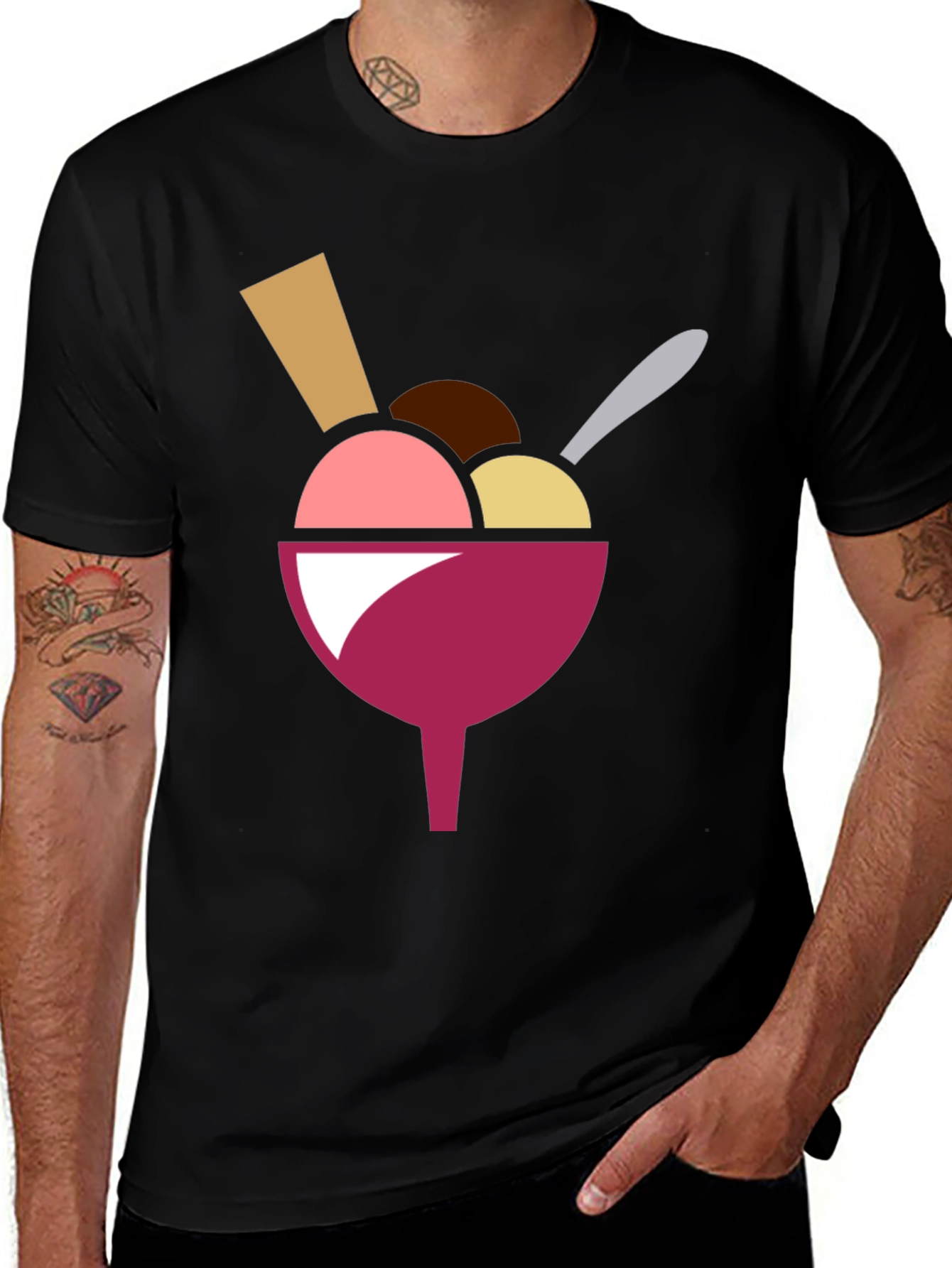 Variant 2 of Ice Cream Graphic Men's T-Shirt