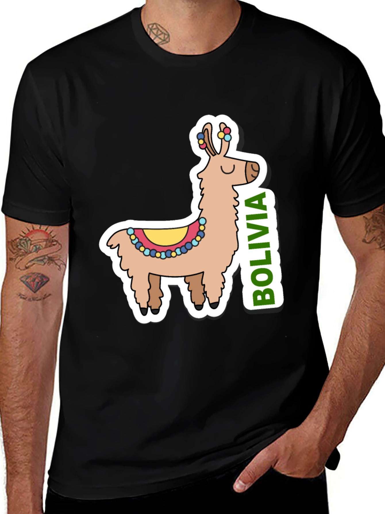 Variant 22 of Bolivia Llama T-Shirt - Fun & Stylish