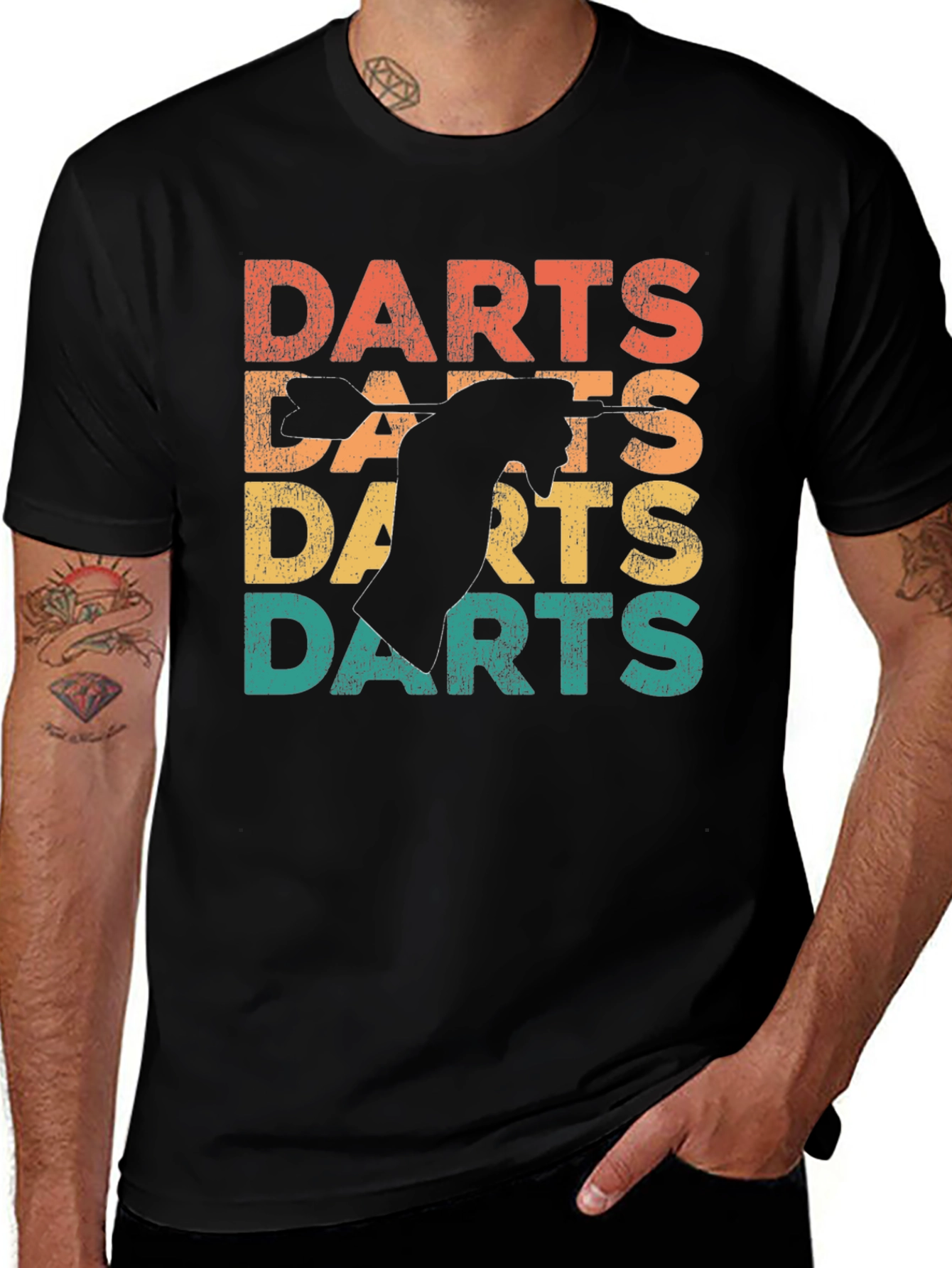 Variant 24 of Retro Darts T-Shirt - Vintage Style Thrower Tee